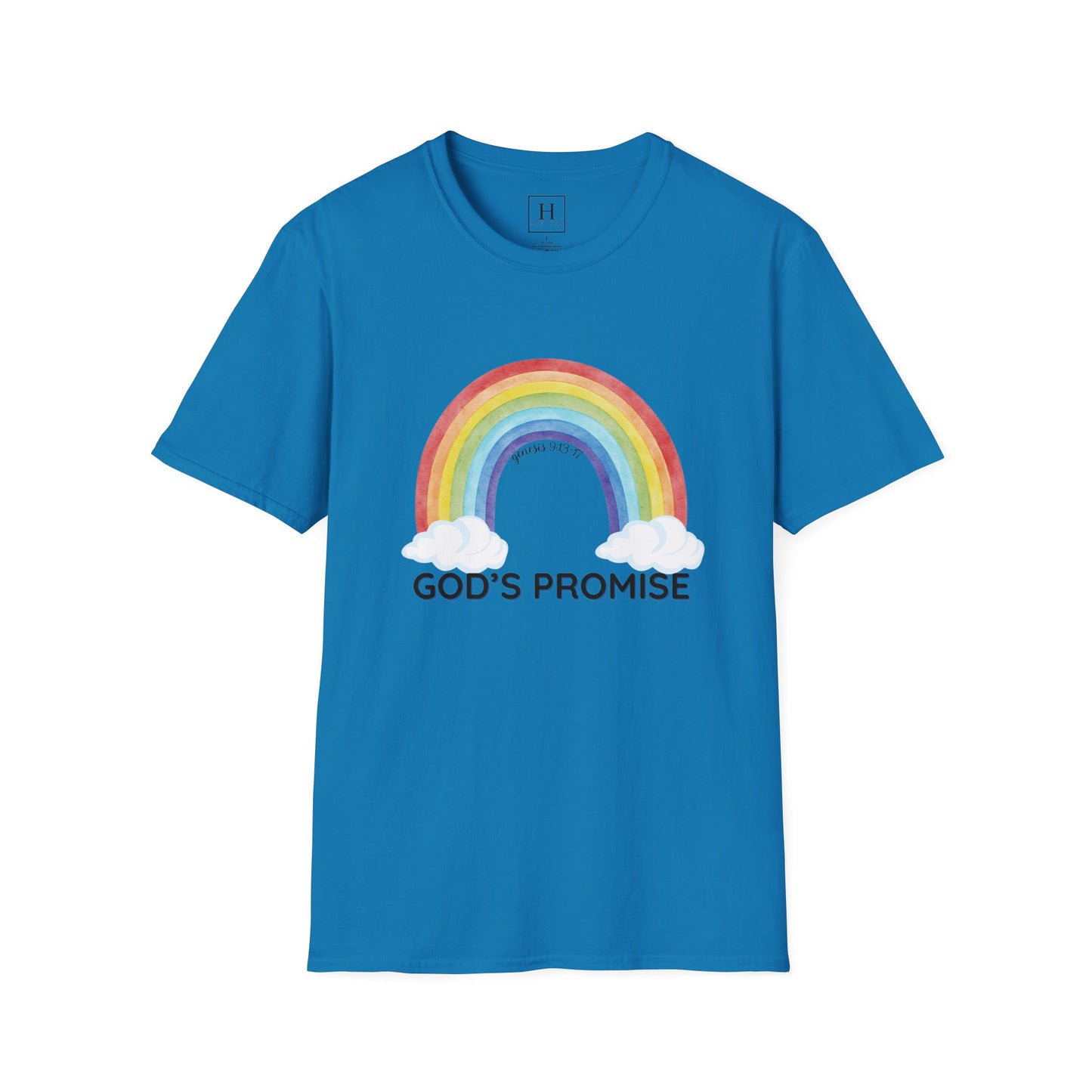 Rainbow God's Promise Genesis 13 Christian T-shirt