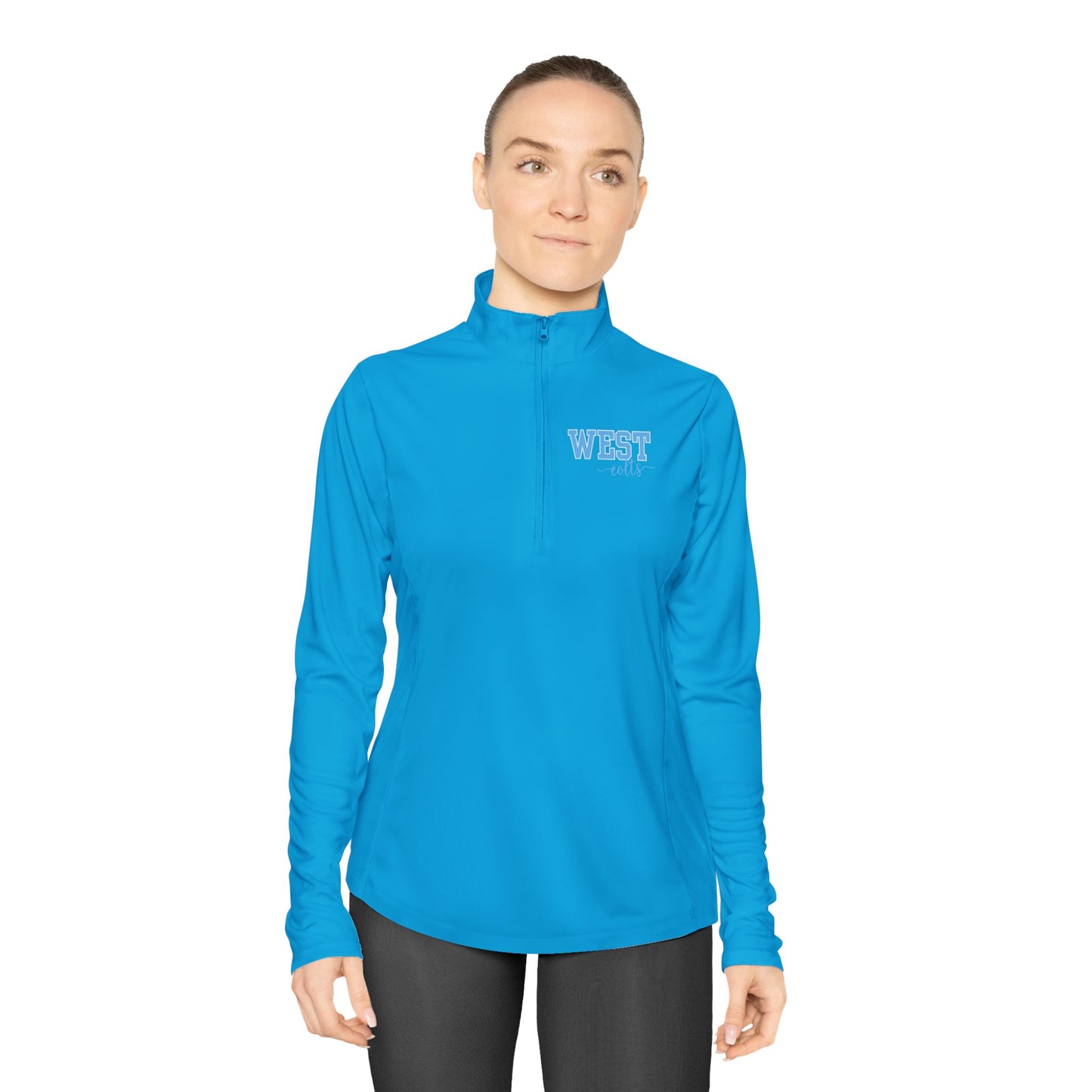 WEST JESSAMINE COLTS --- Stylish Womens Quarter-Zip Pullover for Casual Elegance, Comfortable Layering, Athletic Wear, Spring Fashion, Gift for Mom, College Apparel