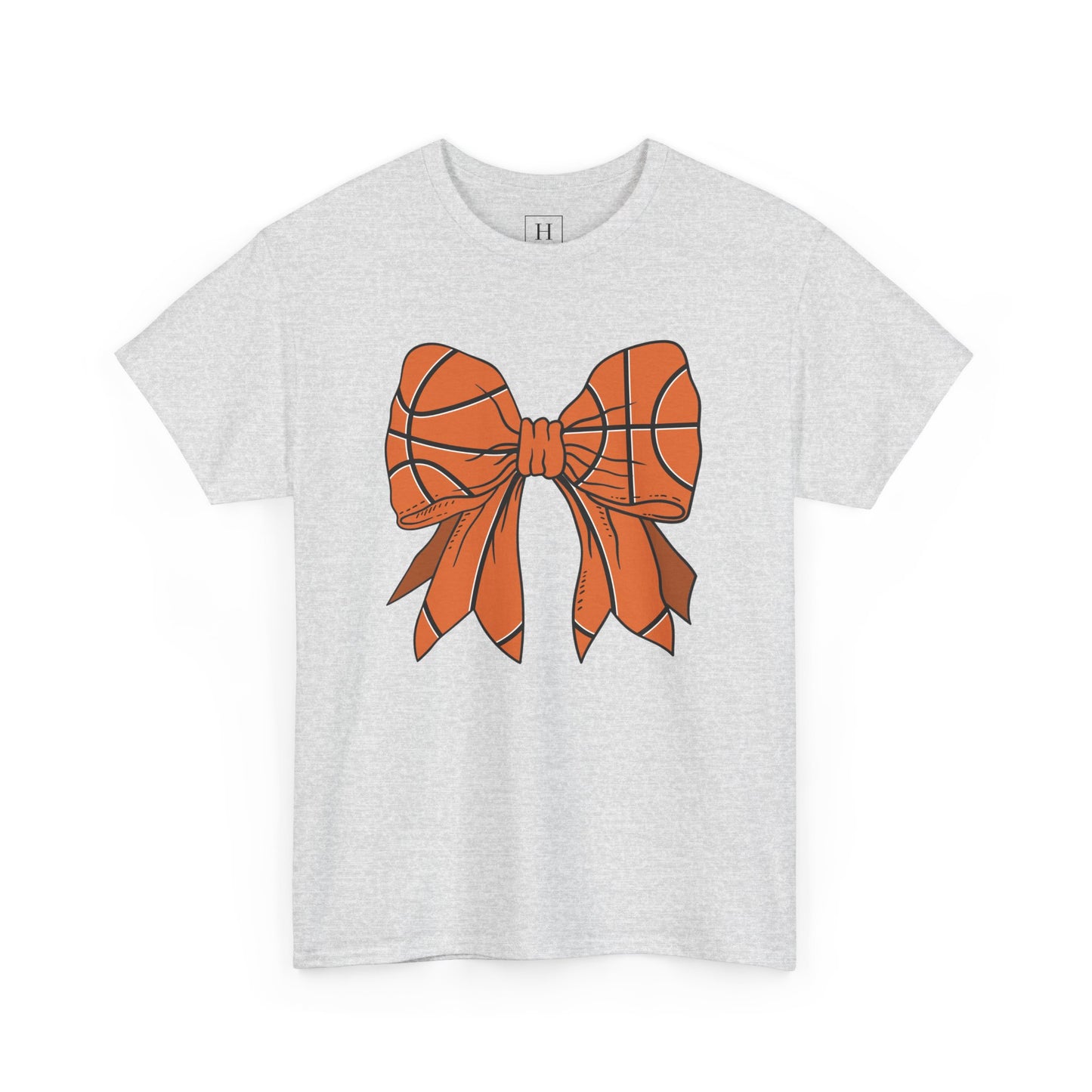 Basketball Sport Bow Tee - Unisex Heavy Cotton