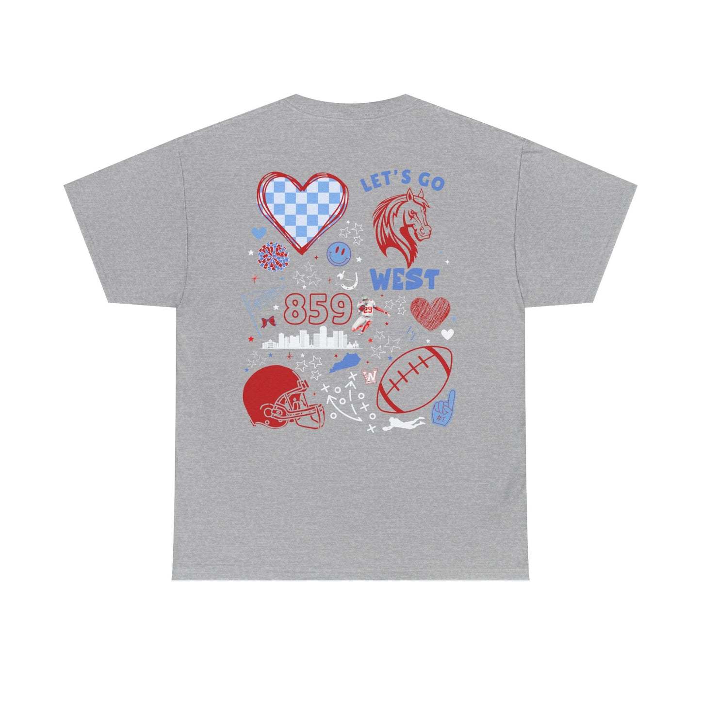 West Jessamine Go Colts Football (Front & Back) - Unisex Shirt