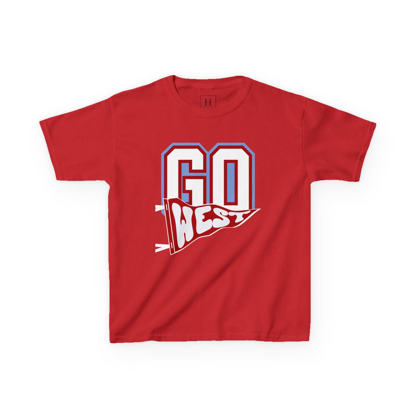 YOUTH -- GO WEST Pennant Flag - Unisex