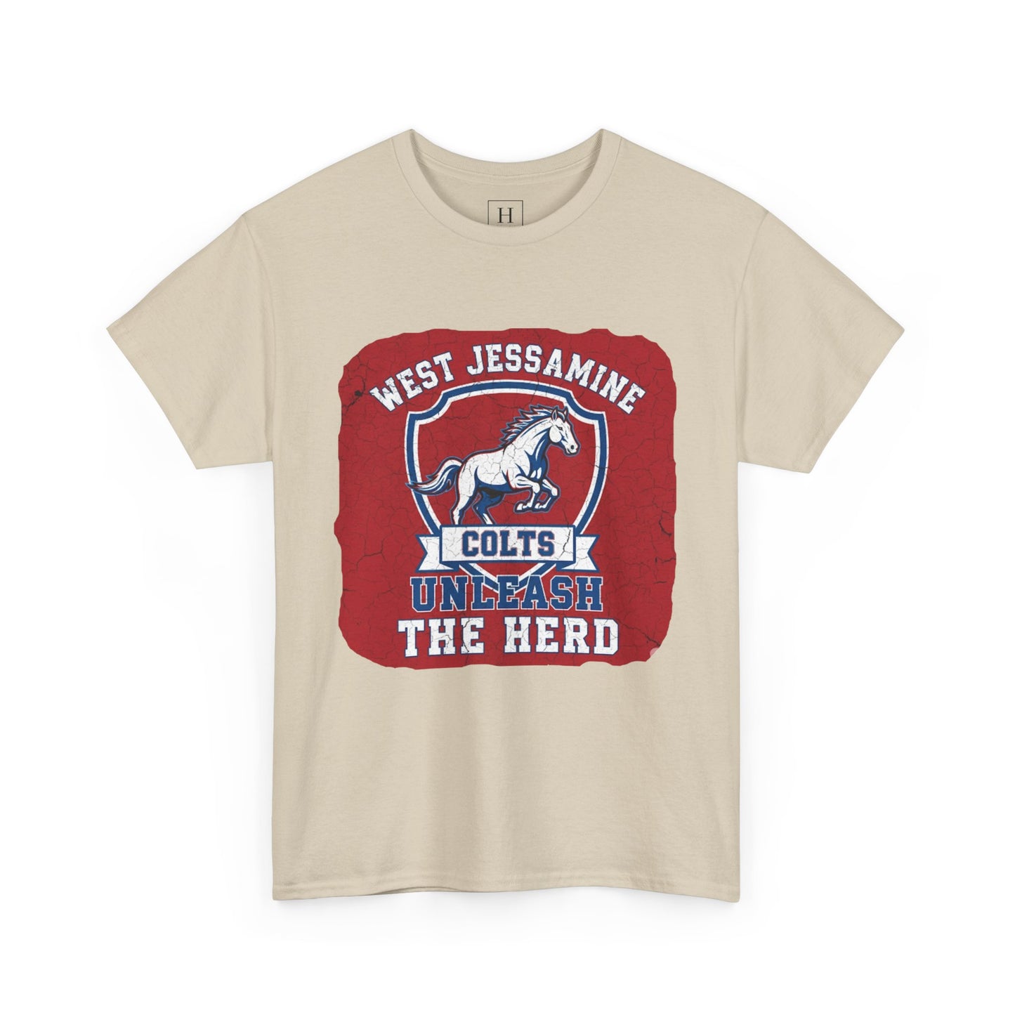 West Jessamine Colts - Unleash The Herd - Red BG Unisex Shirt