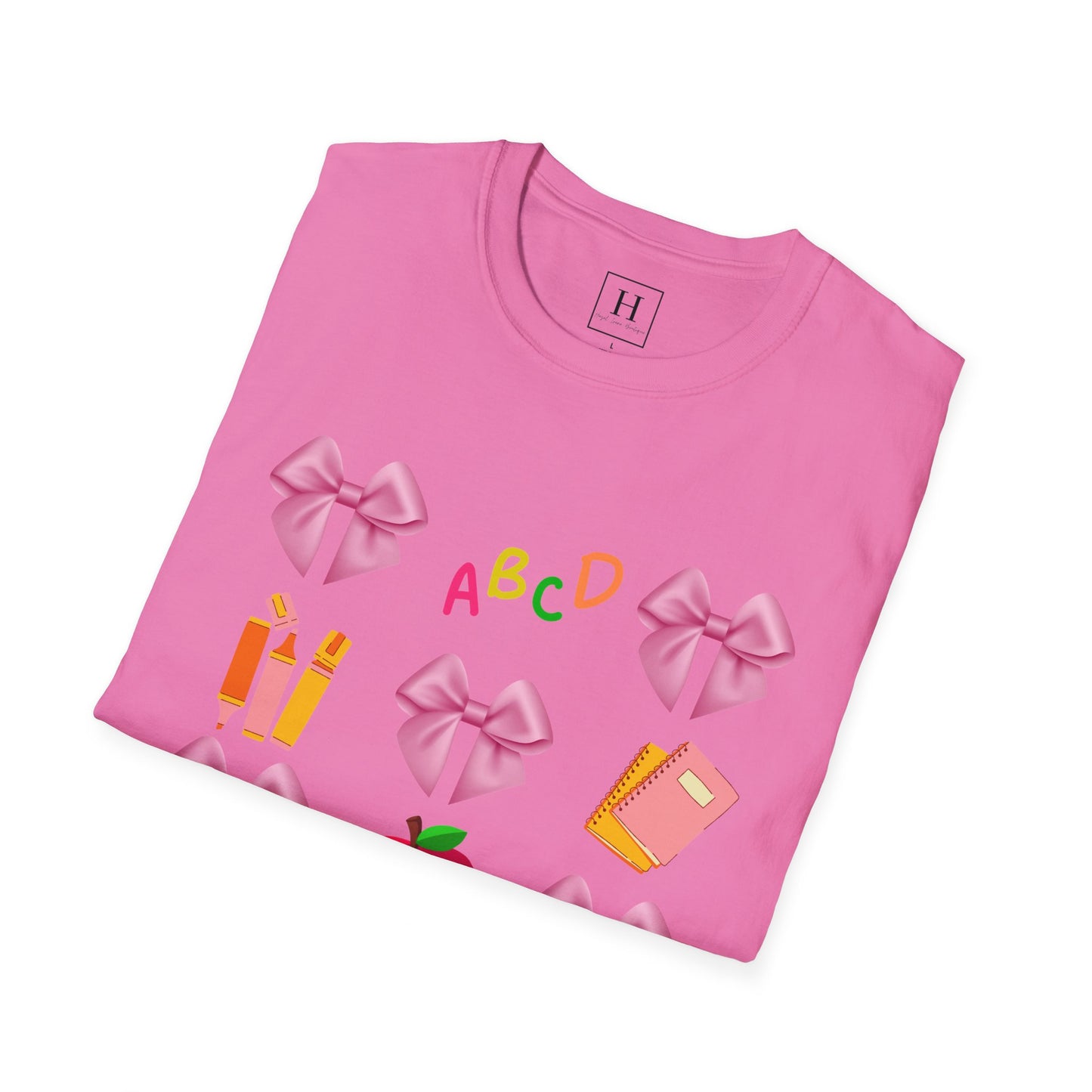 Teachers Life Bow T-Shirt (Front Only)