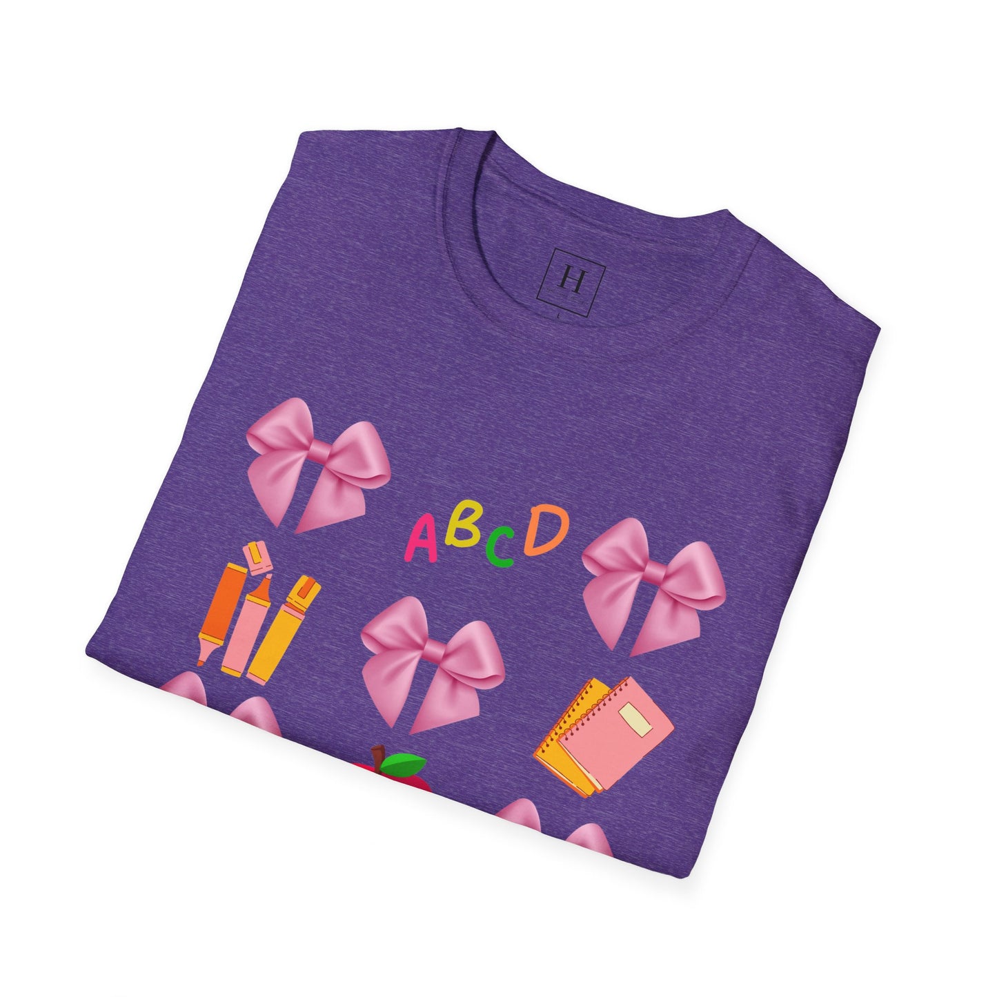 Teachers Life Bow T-Shirt (Front Only)