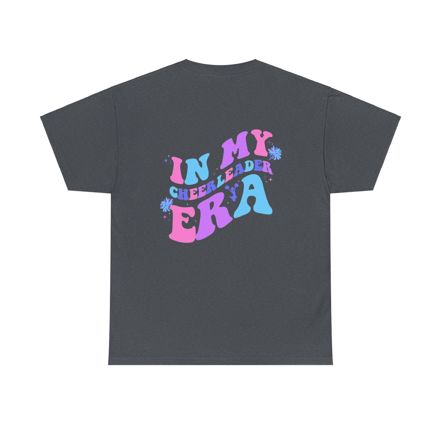 in my cheerleading era front and back cheer adult t-shirt