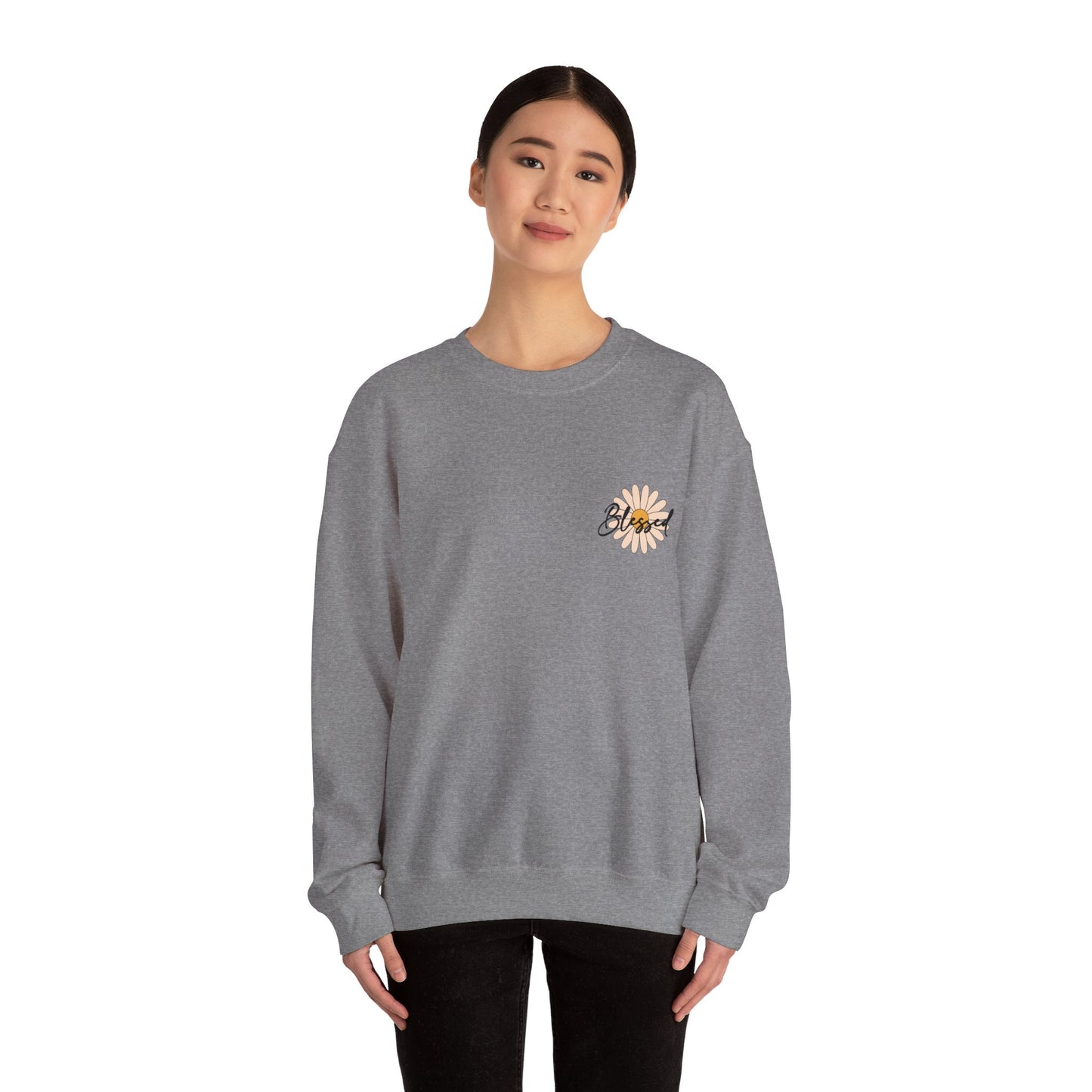 Blessed, Hand Picked By God Christian Sweater (front and back)