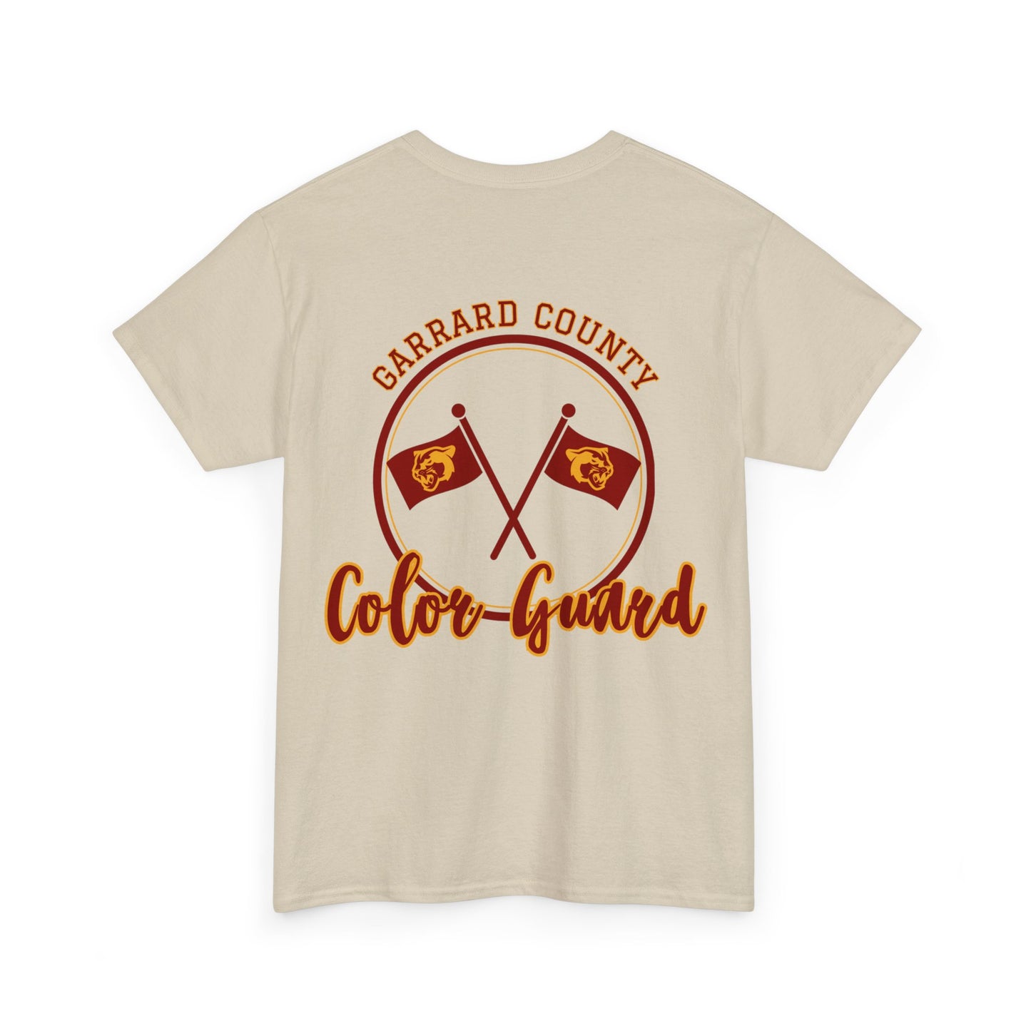 GMS Garrard Middle School Cougars Color Guard T-Shirt (Front & Back)