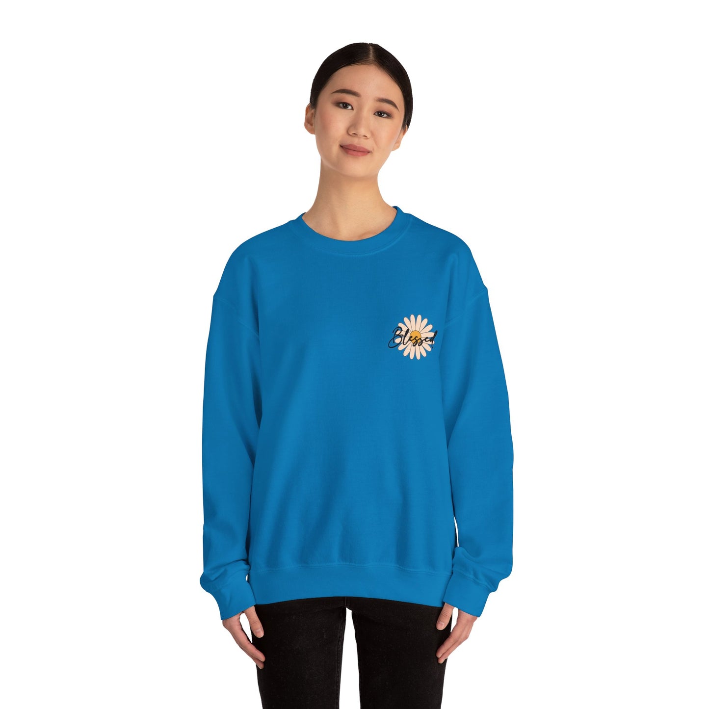 Blessed, Hand Picked By God Christian Sweater (front and back)