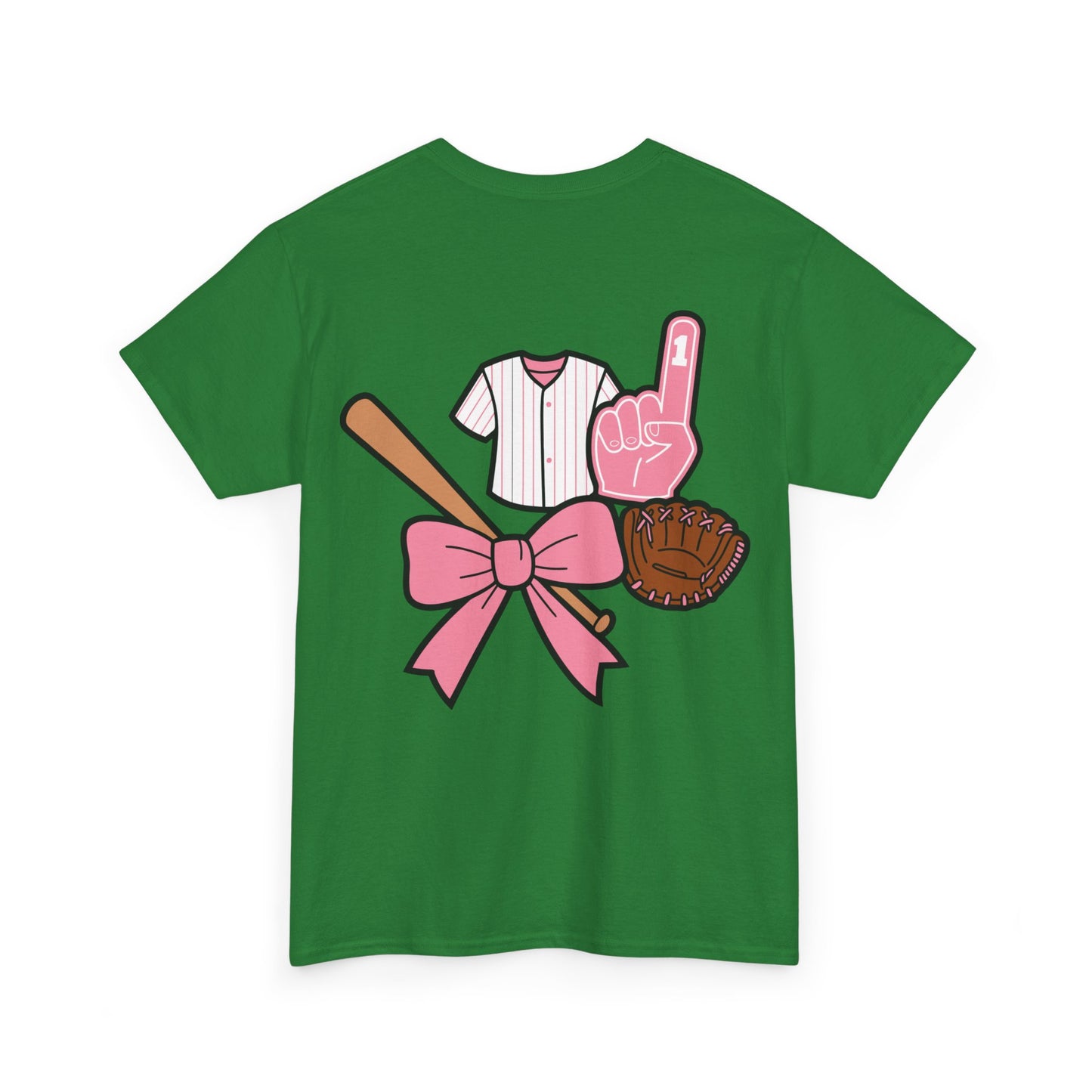 Softball/Baseball Sport Tee (Front & Back) - Unisex Heavy Cotton
