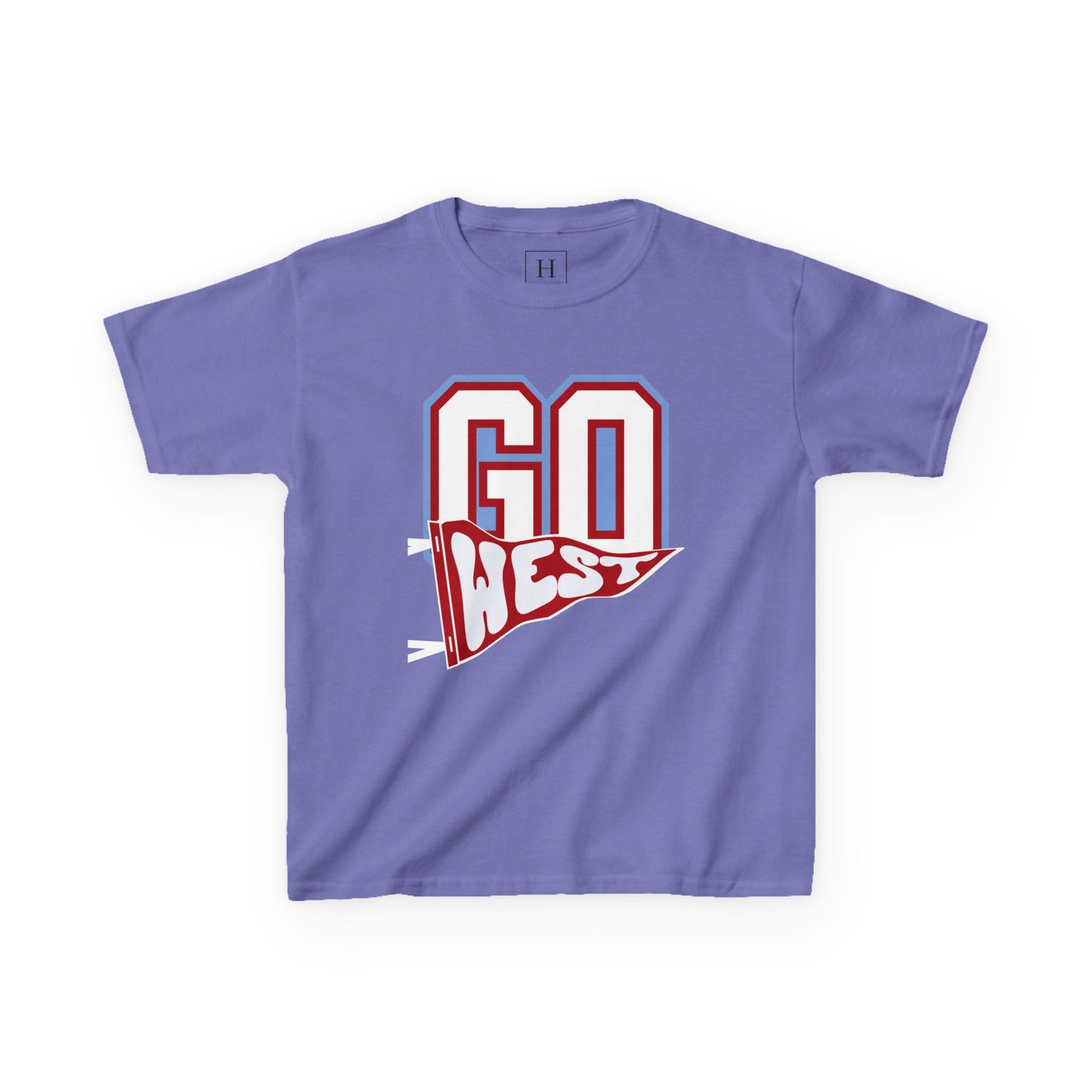 YOUTH -- GO WEST Pennant Flag - Unisex