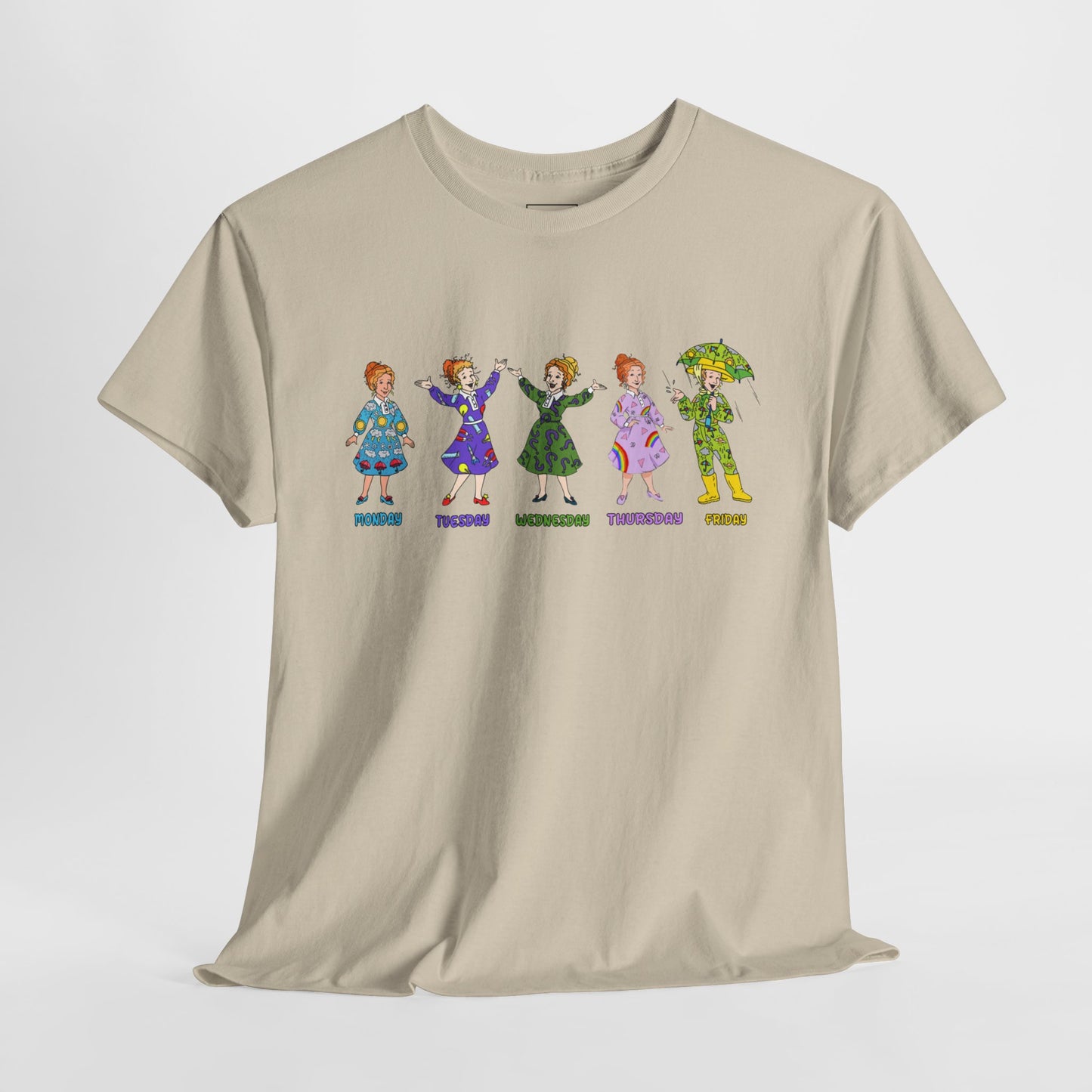 Monday-Friday Ms. Frizzle Teacher T-Shirt