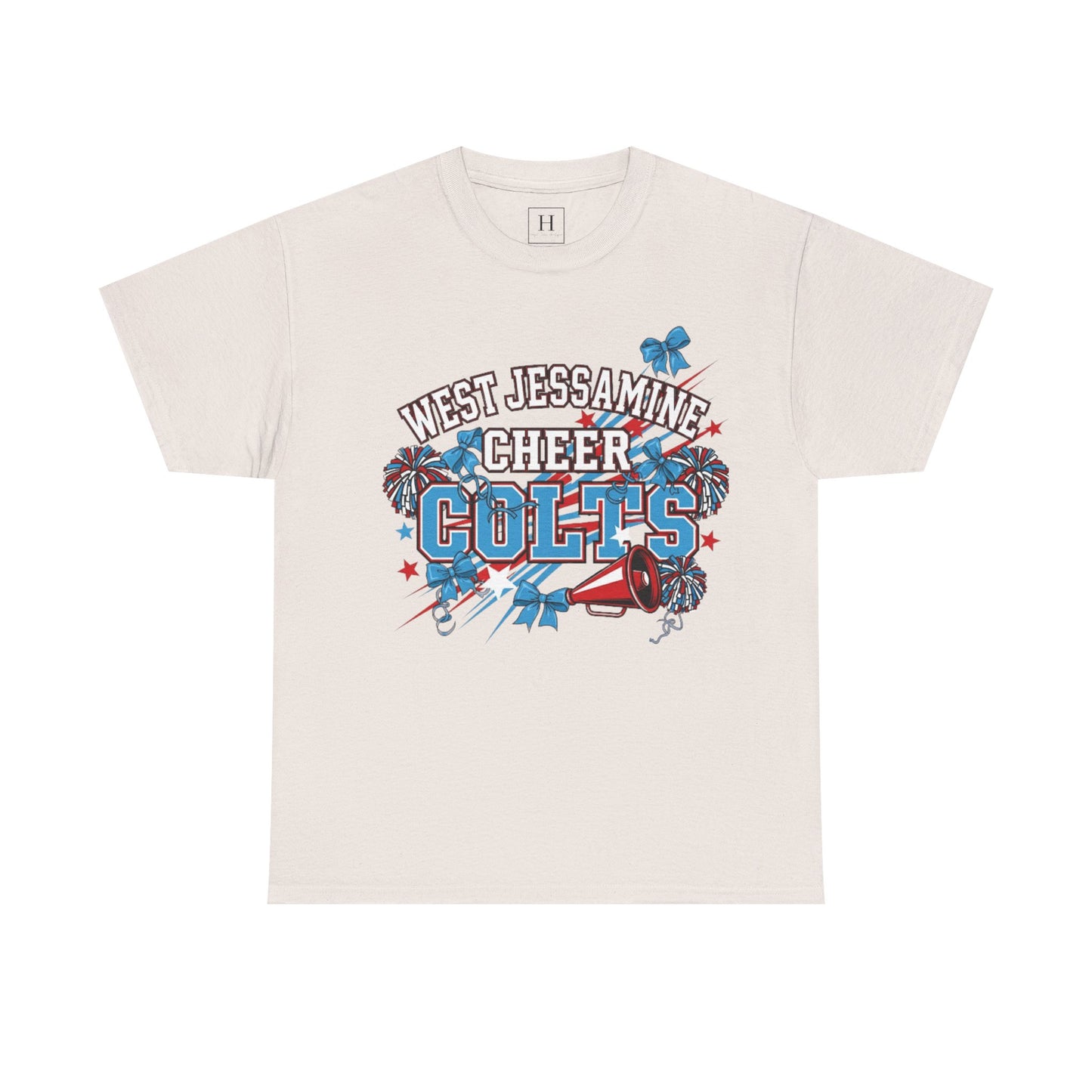 West Jessamine Cheer COLTS - Poms, Bows, Stars - Unisex Shirt