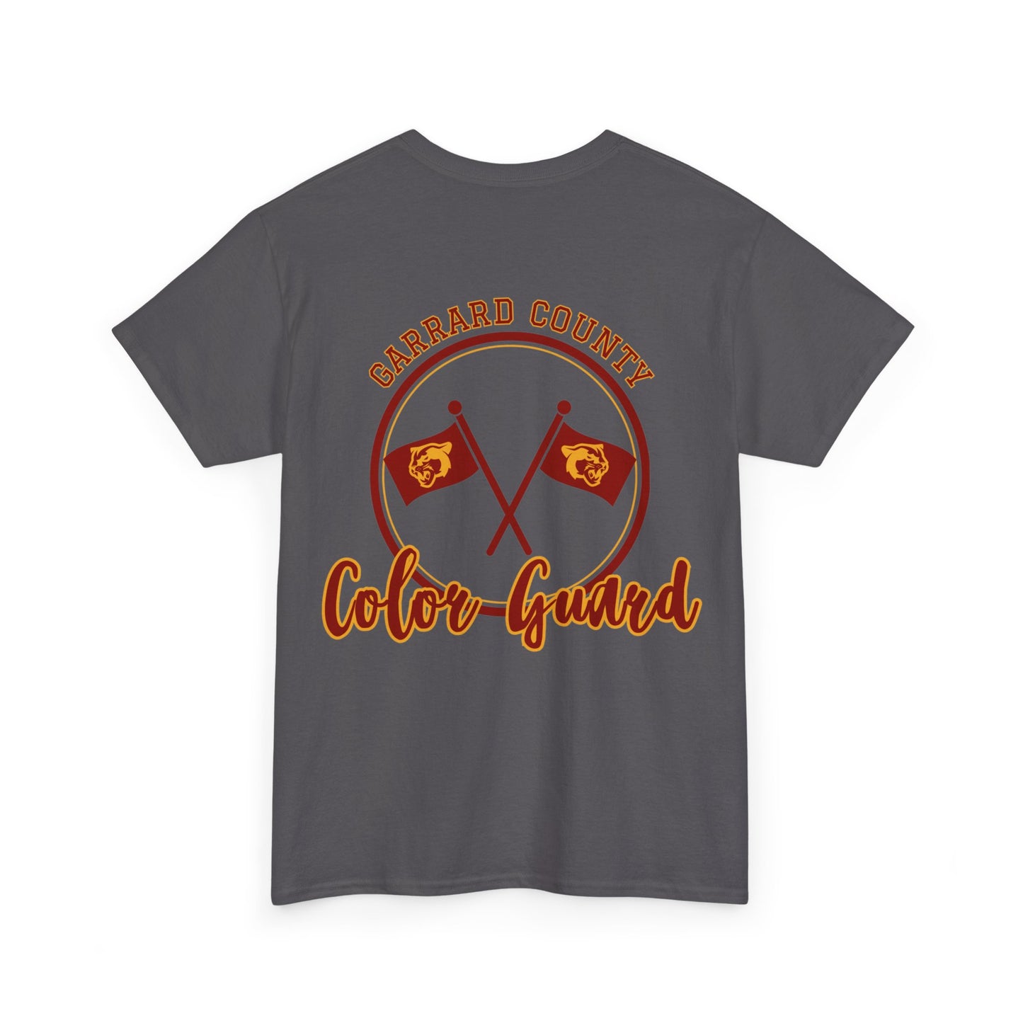 GMS Garrard Middle School Cougars Color Guard T-Shirt (Front & Back)