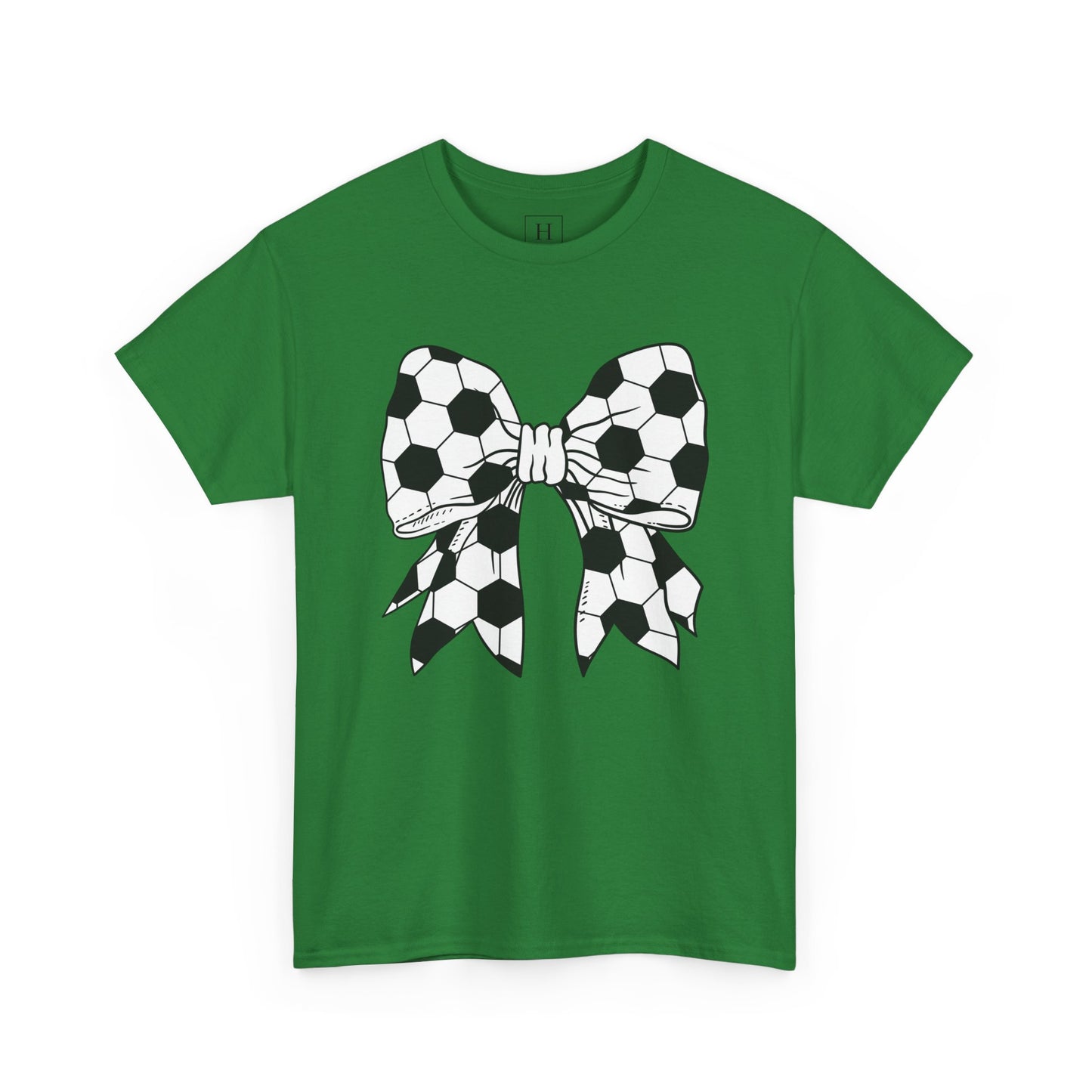 Soccer Sport Bow Tee - Unisex Heavy Cotton