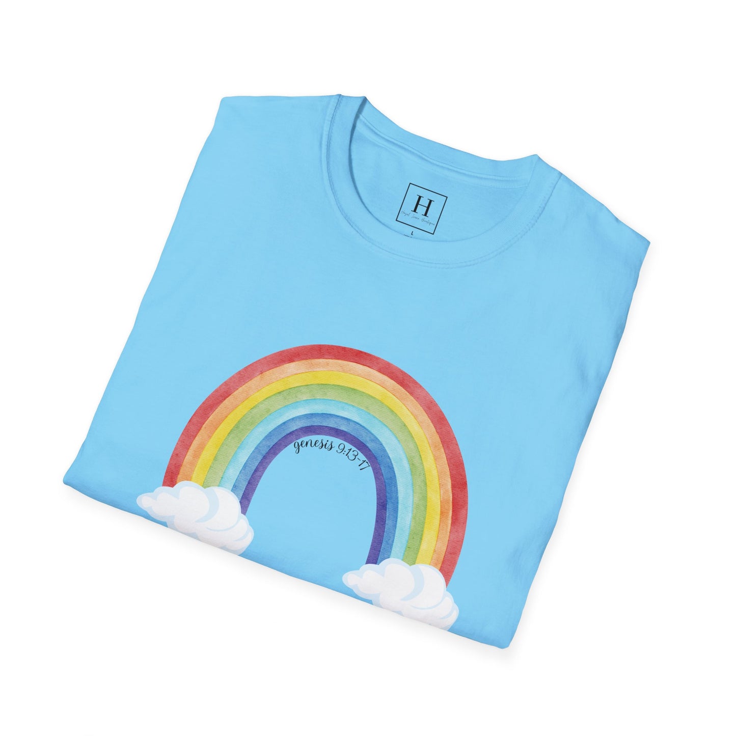 Rainbow God's Promise Genesis 13 Christian T-shirt