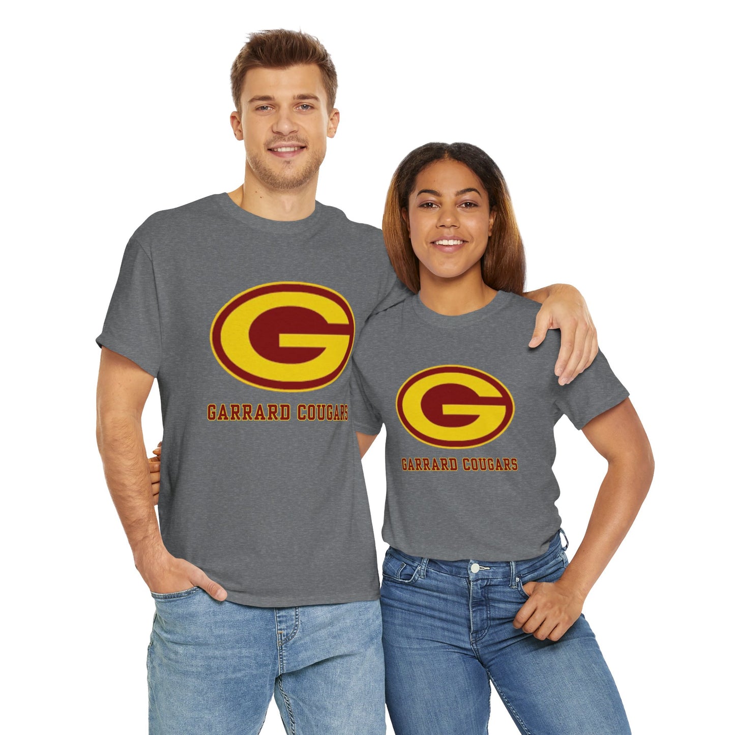 Gold (G) Garrard Middle Cougars T-Shirt (Front Only)