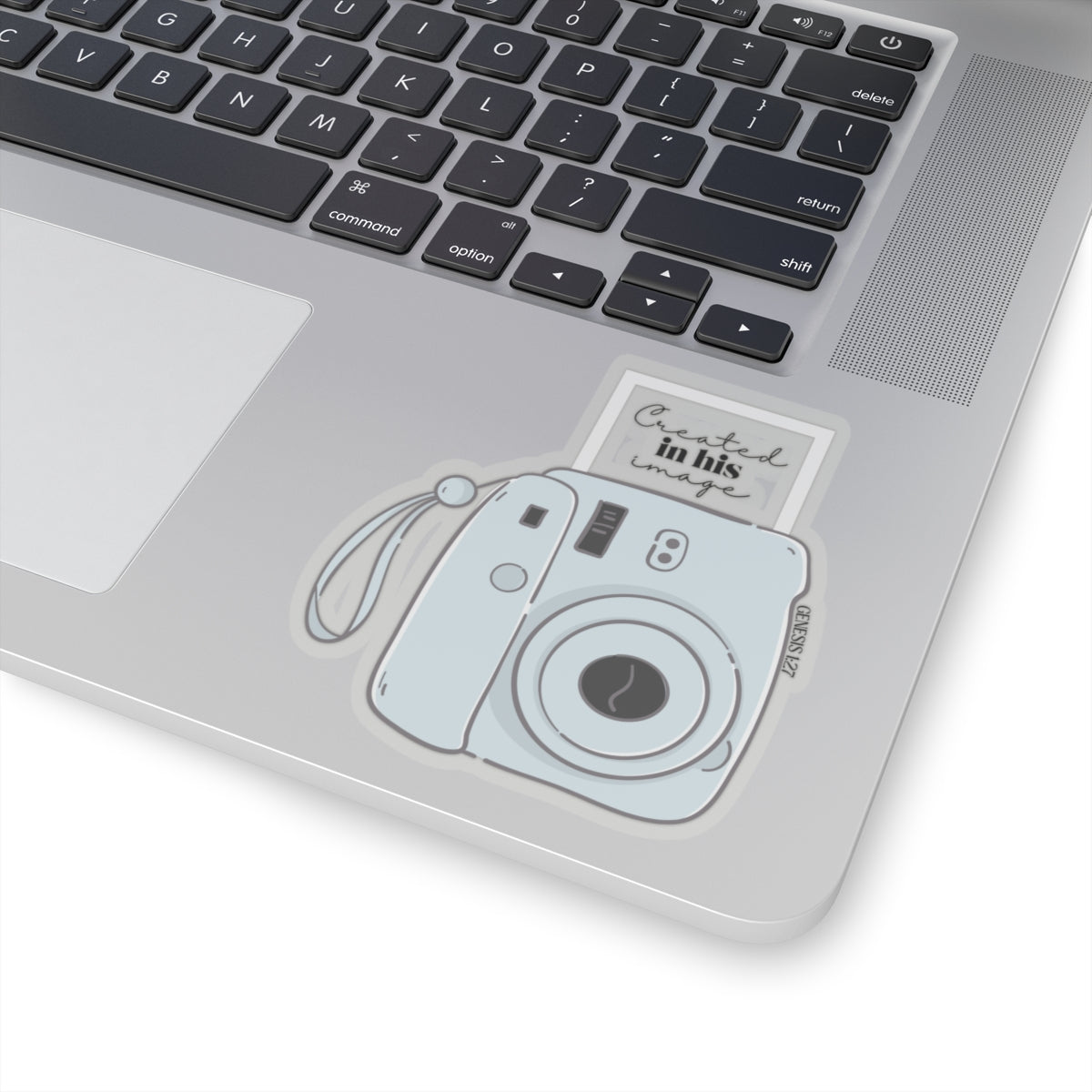 Created In His Image Christian Polaroid Camera Kiss-Cut Stickers