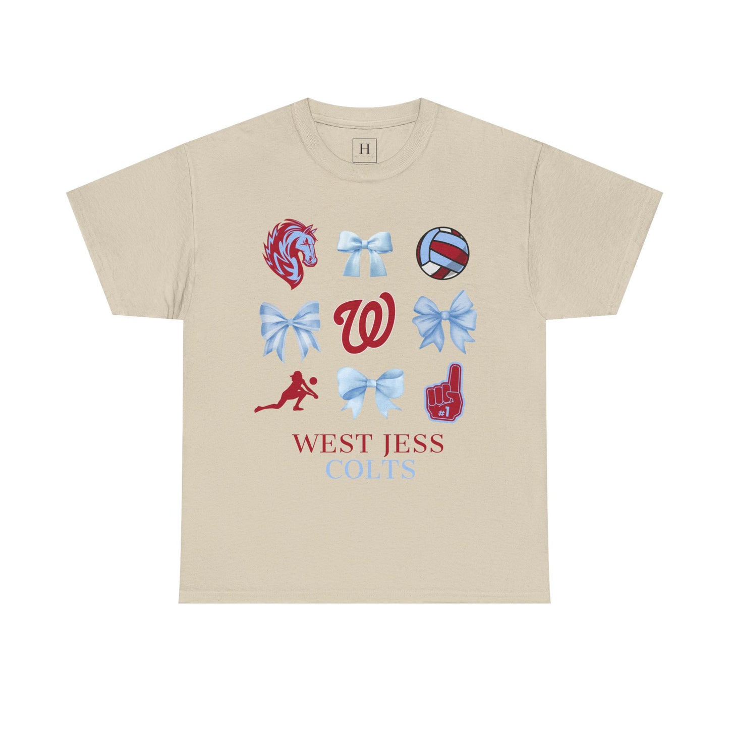 Volleyball Coquette Bows Unisex Tee - West Jessamine