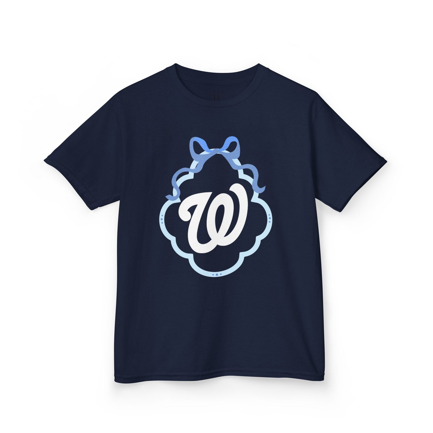 YOUTH - W COQUETTE BLUE BOW & BORDER