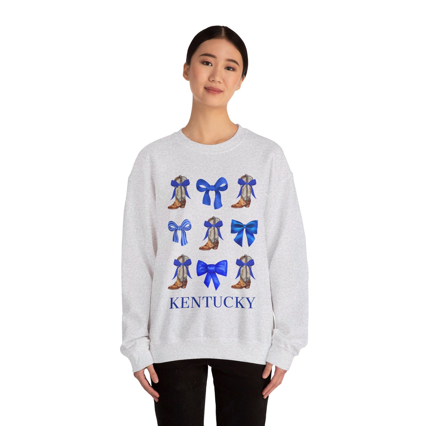 Kentucky Wildcats Coquette Cowgirl Boots & Bows Sweater