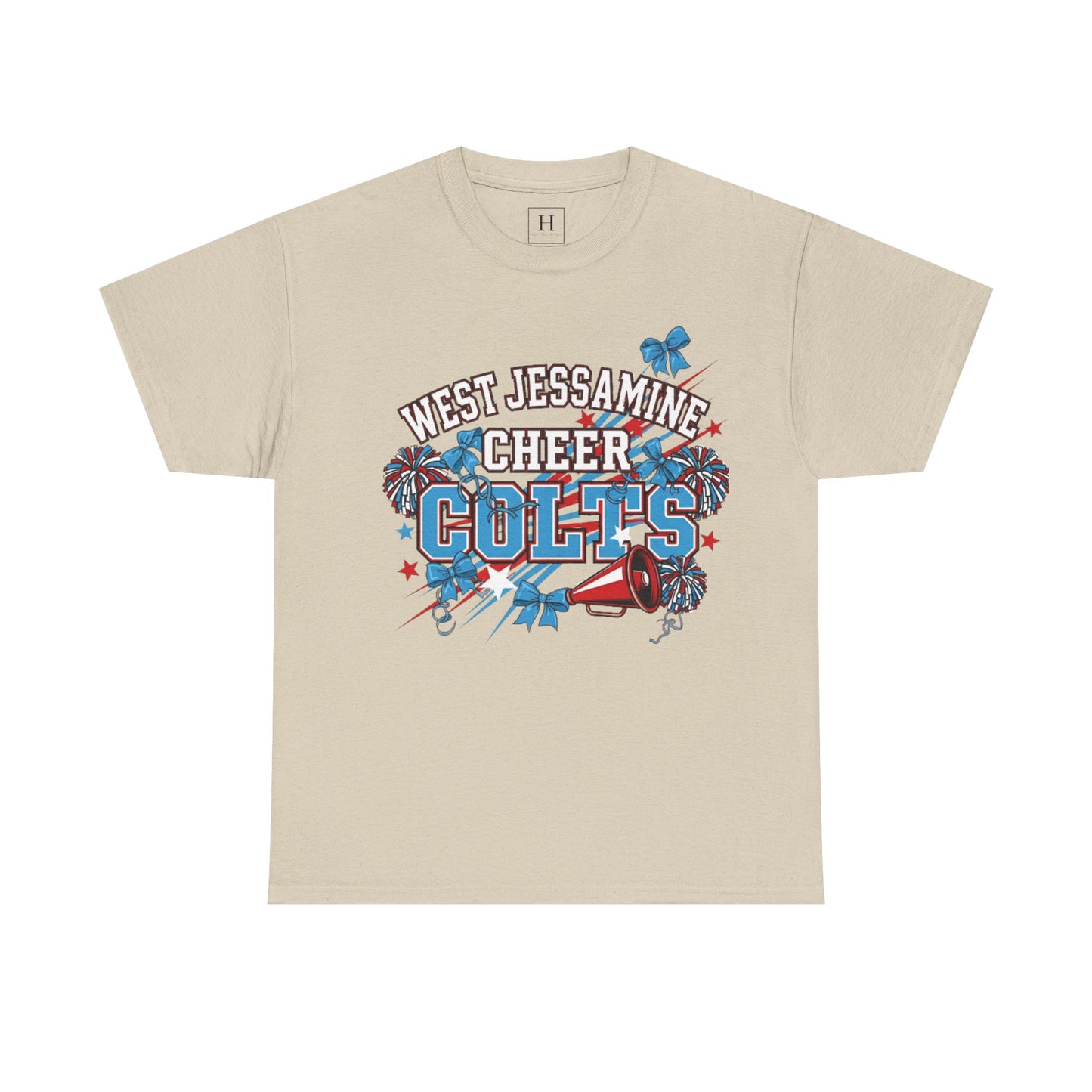 West Jessamine Cheer COLTS - Poms, Bows, Stars - Unisex Shirt