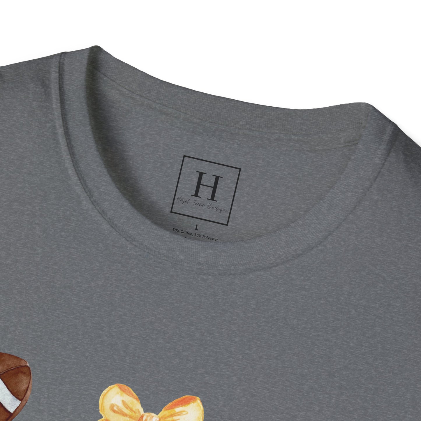 Bows & Football T-Shirt (Front Only)