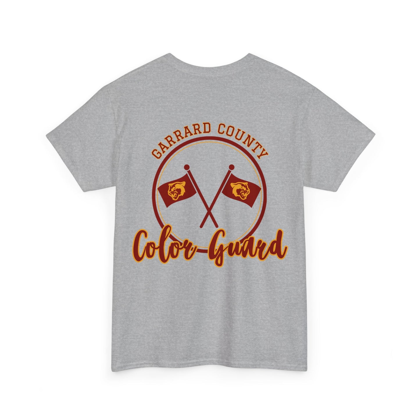 GMS Garrard Middle School Cougars Color Guard T-Shirt (Front & Back)