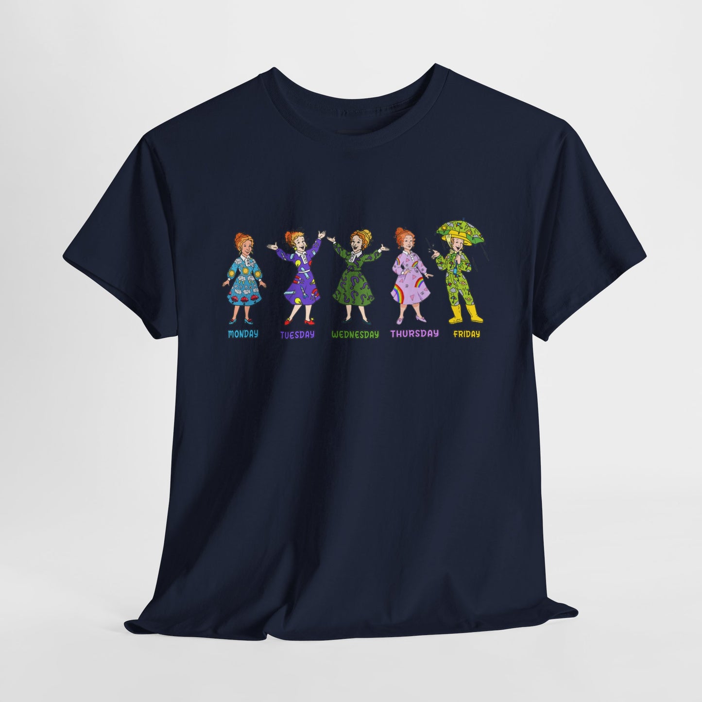 Monday-Friday Ms. Frizzle Teacher T-Shirt