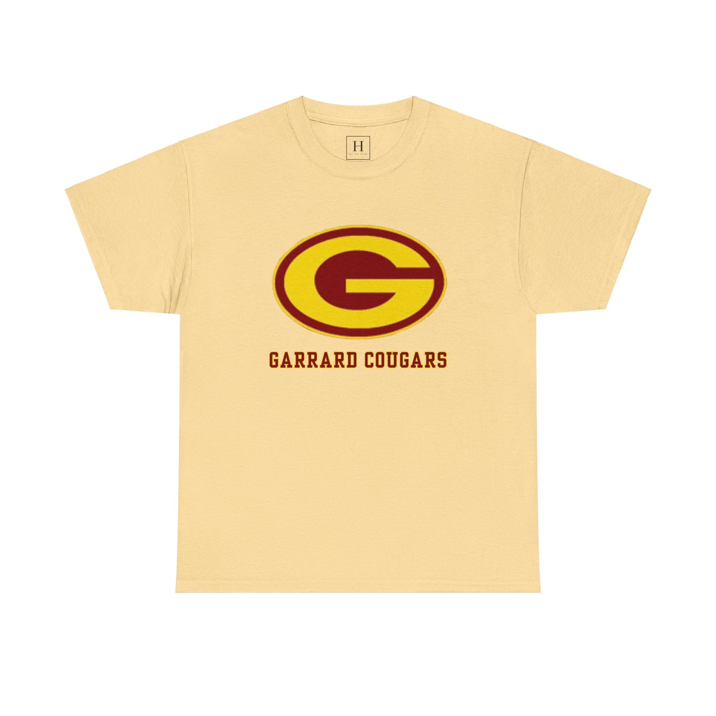 Gold (G) Garrard Middle Cougars T-Shirt (Front Only)
