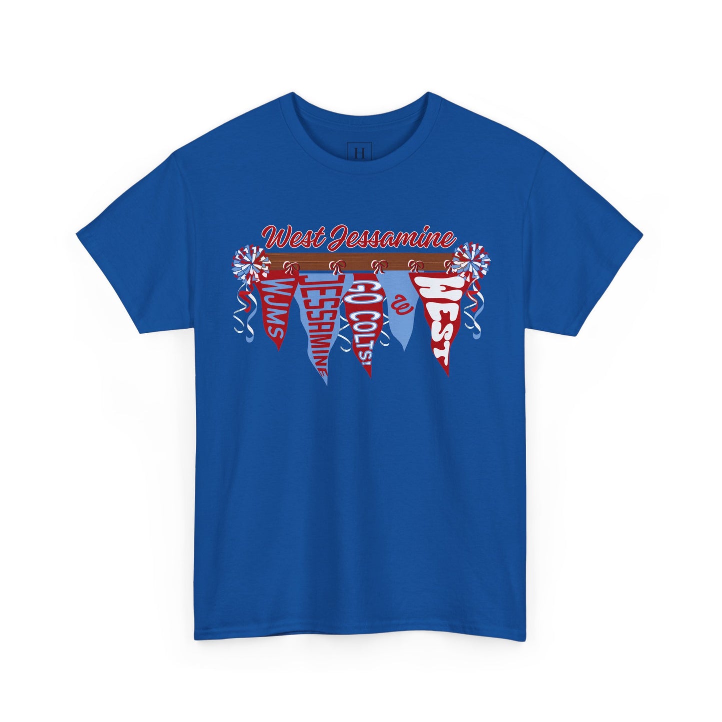 West Jessamine Pennant Flag Colts Cheer Pom - Unisex Shirt