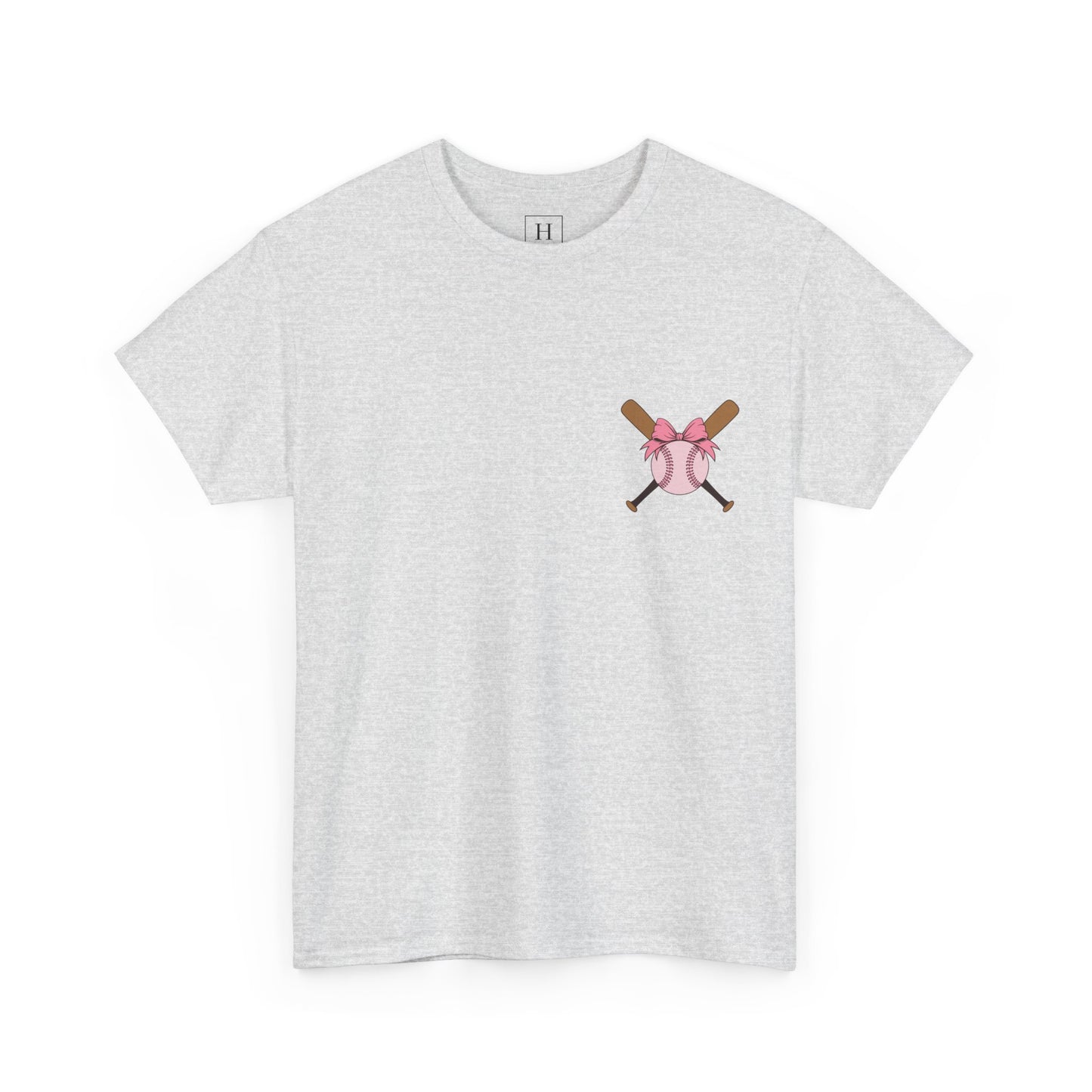 Softball/Baseball Sport Tee (Front & Back) - Unisex Heavy Cotton