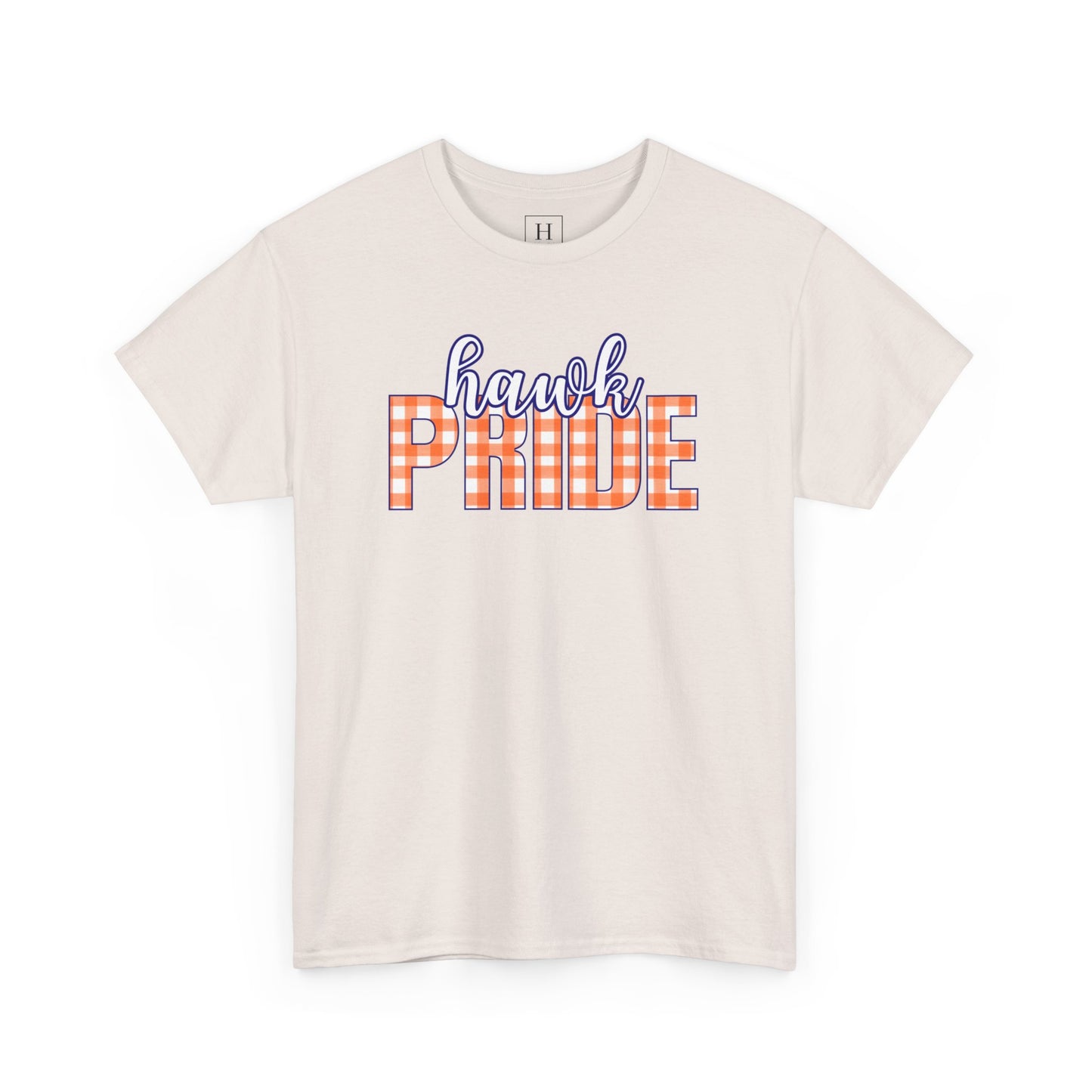 Hawk Orange Plaid Pride T-Shirt