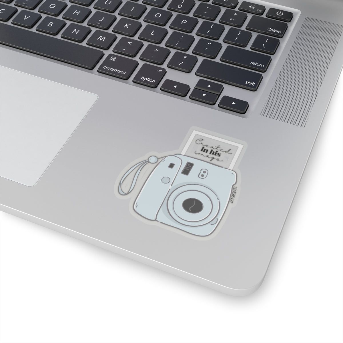 Created In His Image Christian Polaroid Camera Kiss-Cut Stickers