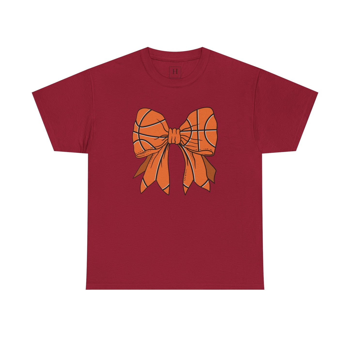 Basketball Sport Bow Tee - Unisex Heavy Cotton
