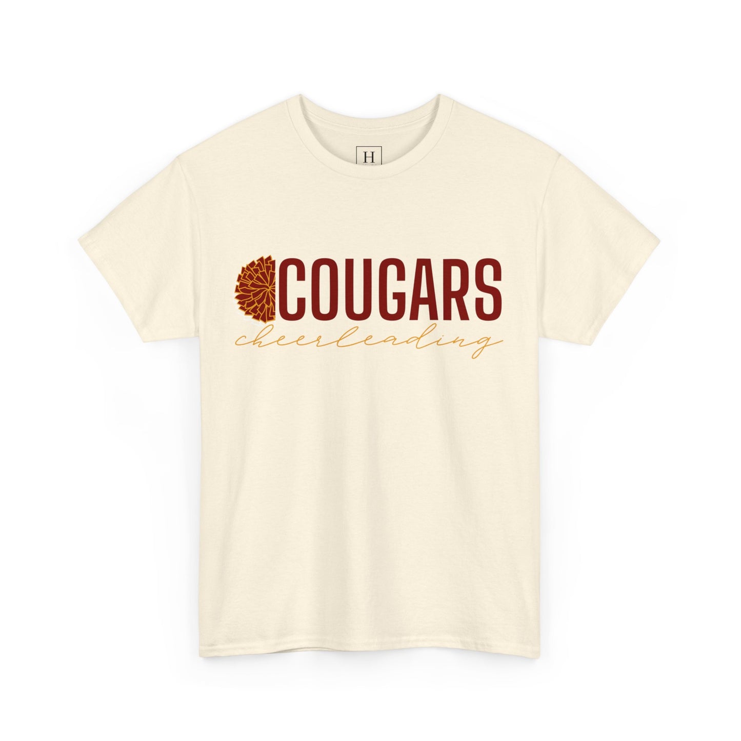 Cougars Cheerleading T-Shirt (Front Only)