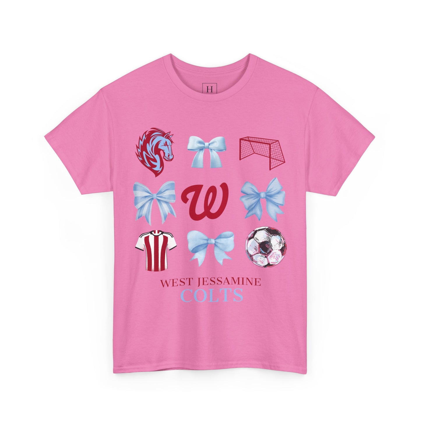 Copy of West Jessamine Colts Coquette Soccer Bows - Unisex Tee