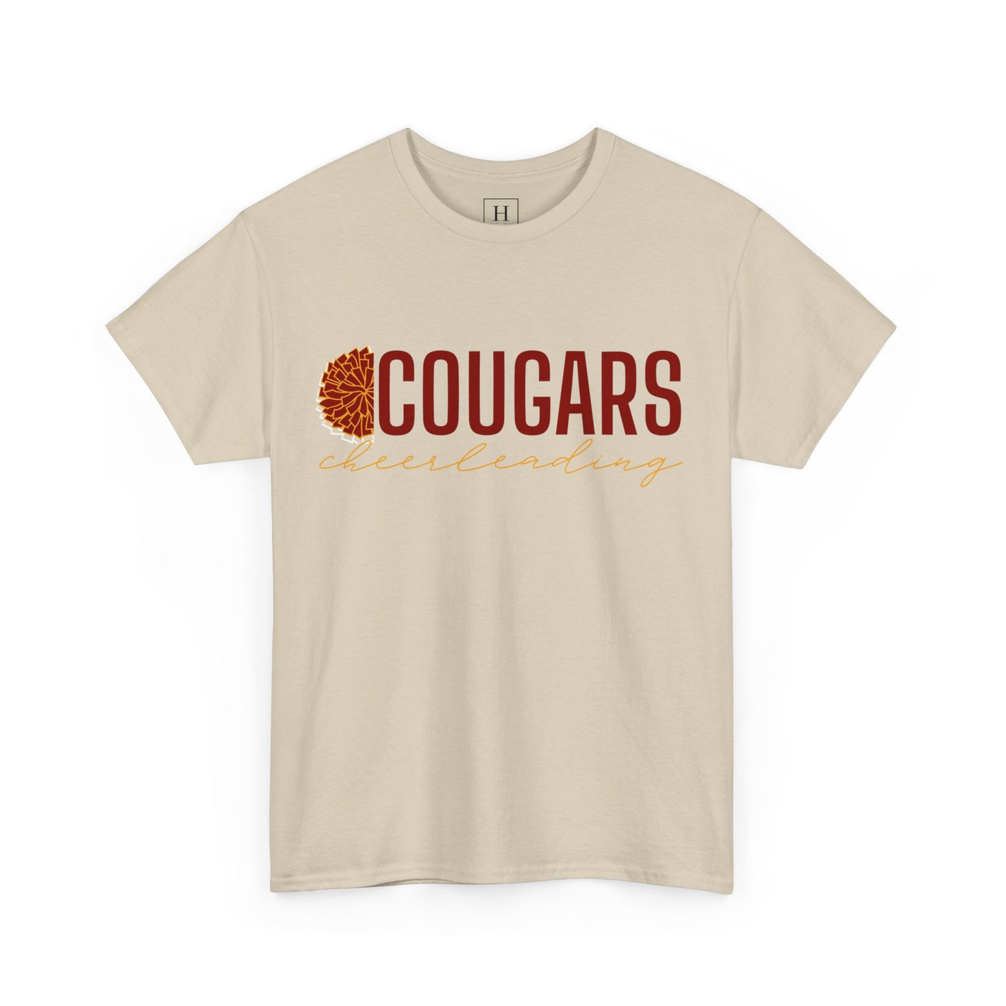 Cougars Cheerleading T-Shirt (Front Only)