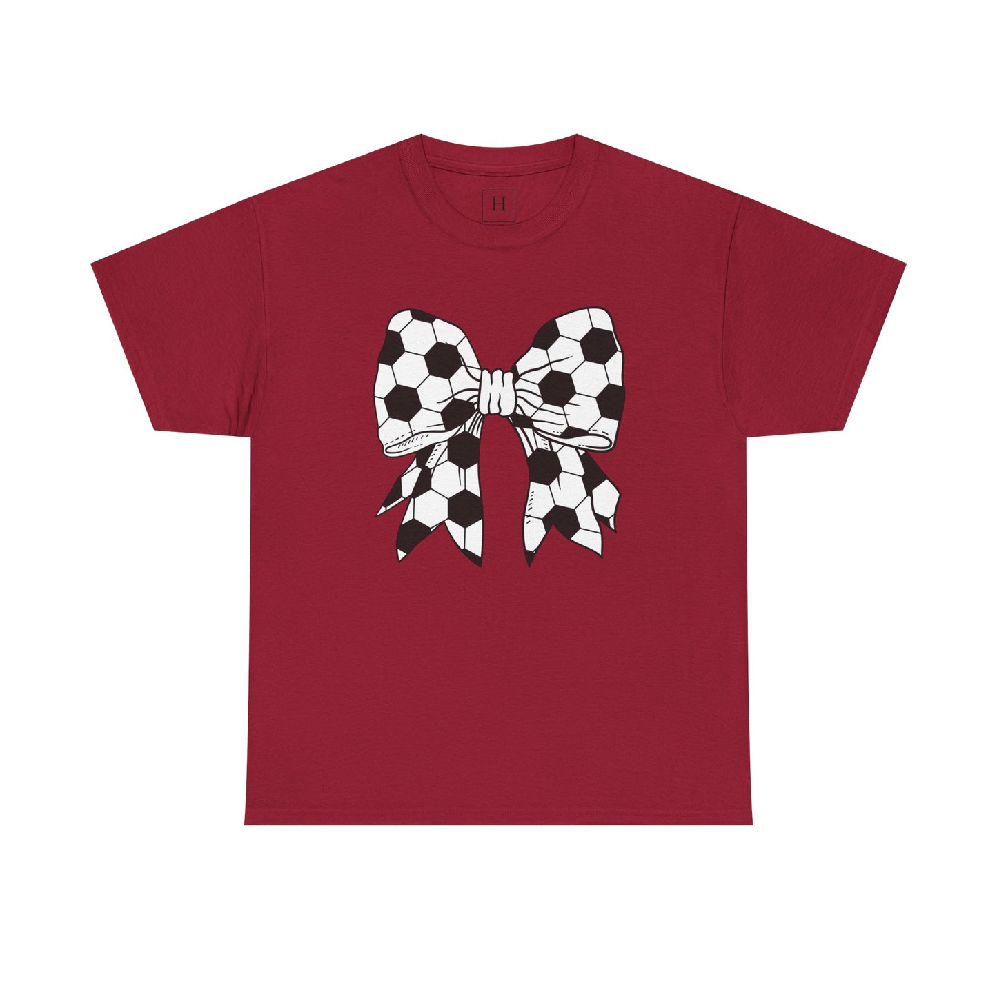 Soccer Sport Bow Tee - Unisex Heavy Cotton