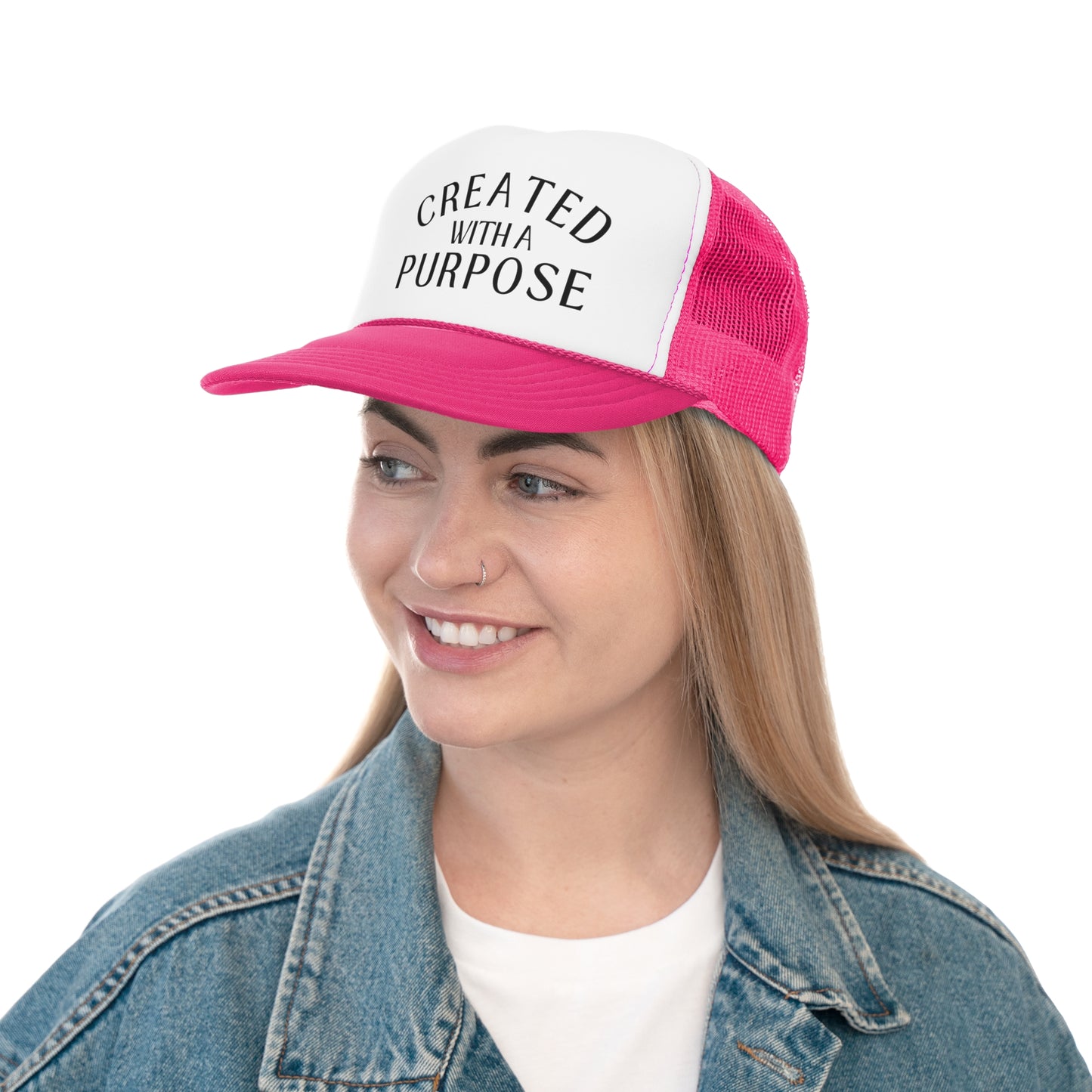 Created With A Purpose Christian Trucker Hat