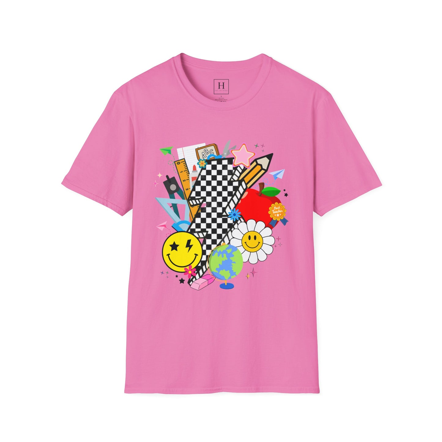 Retro Teacher T-Shirt (Front Only)