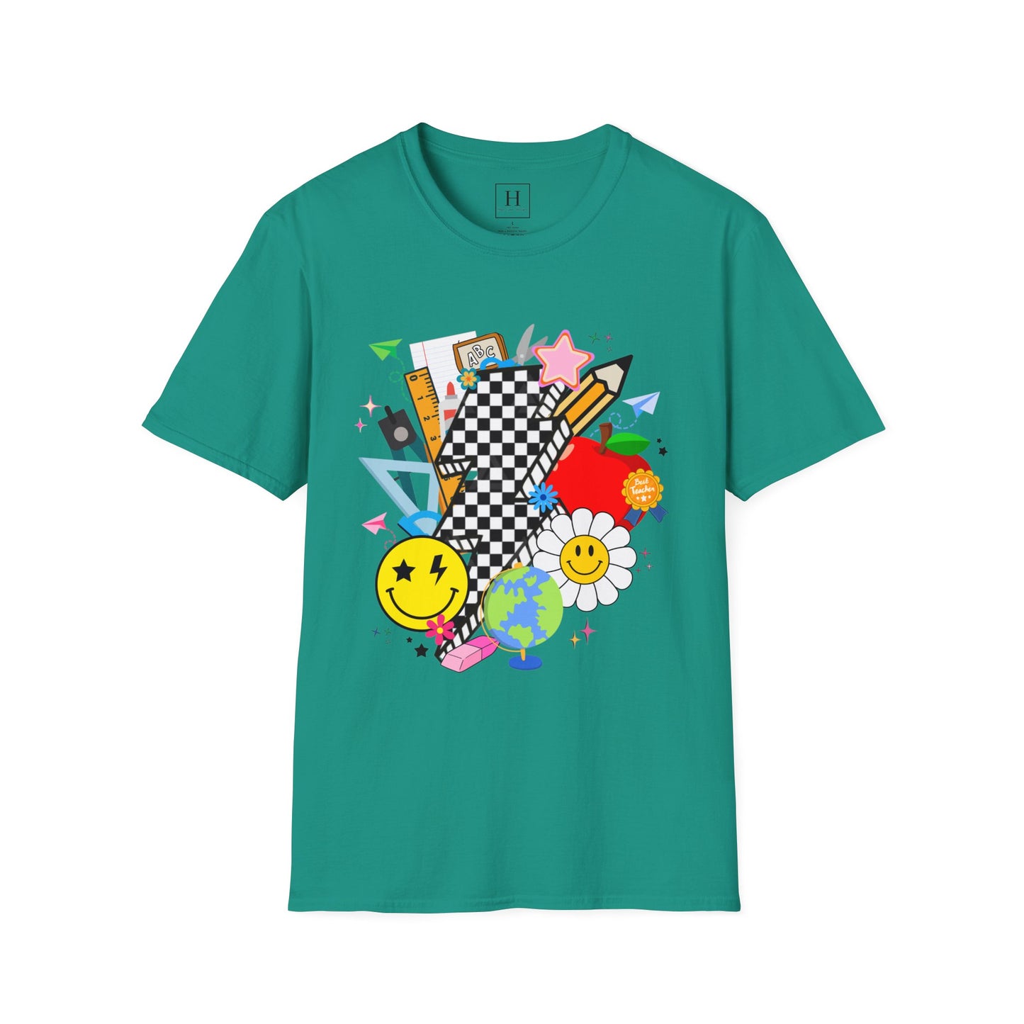 Retro Teacher T-Shirt (Front Only)