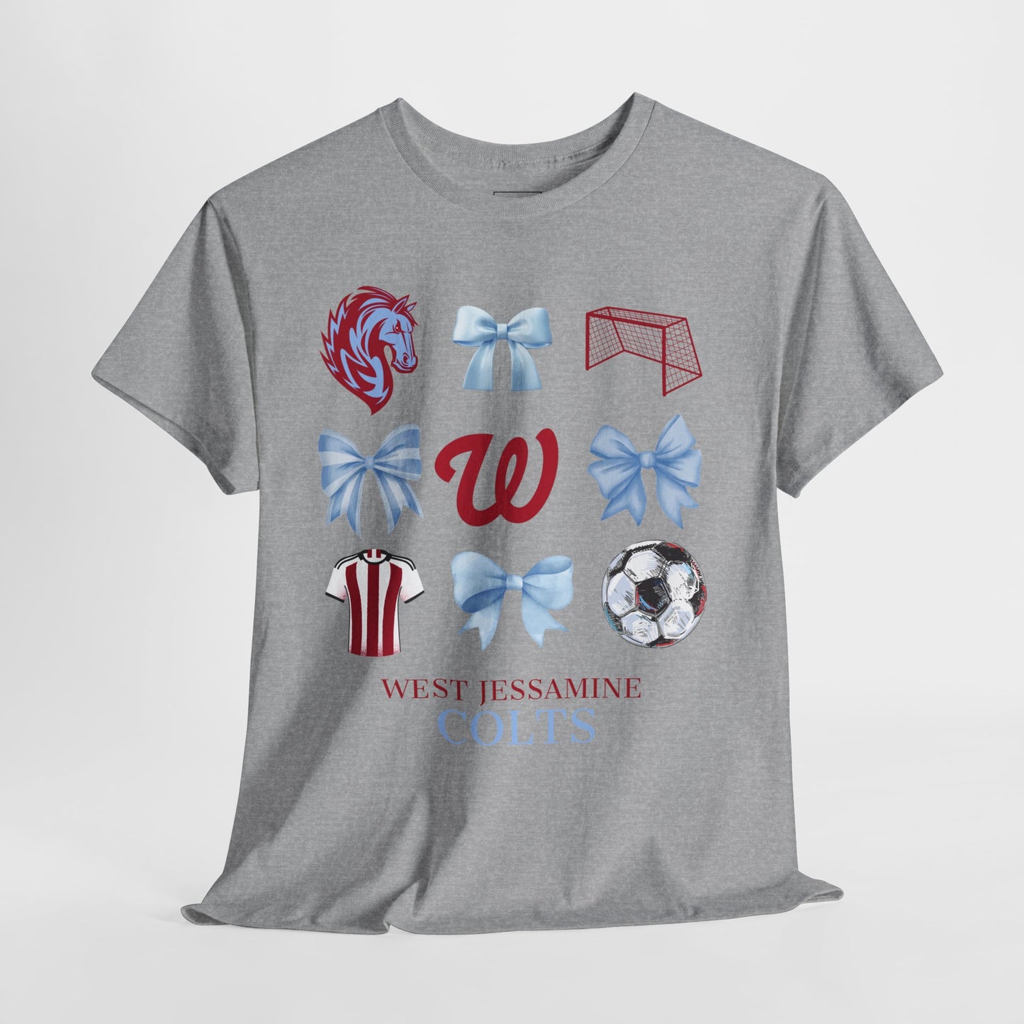 Copy of West Jessamine Colts Coquette Soccer Bows - Unisex Tee