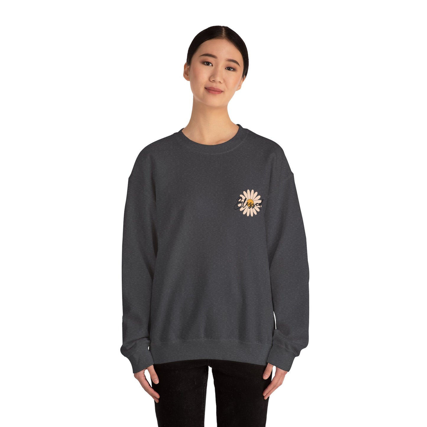 Blessed, Hand Picked By God Christian Sweater (front and back)