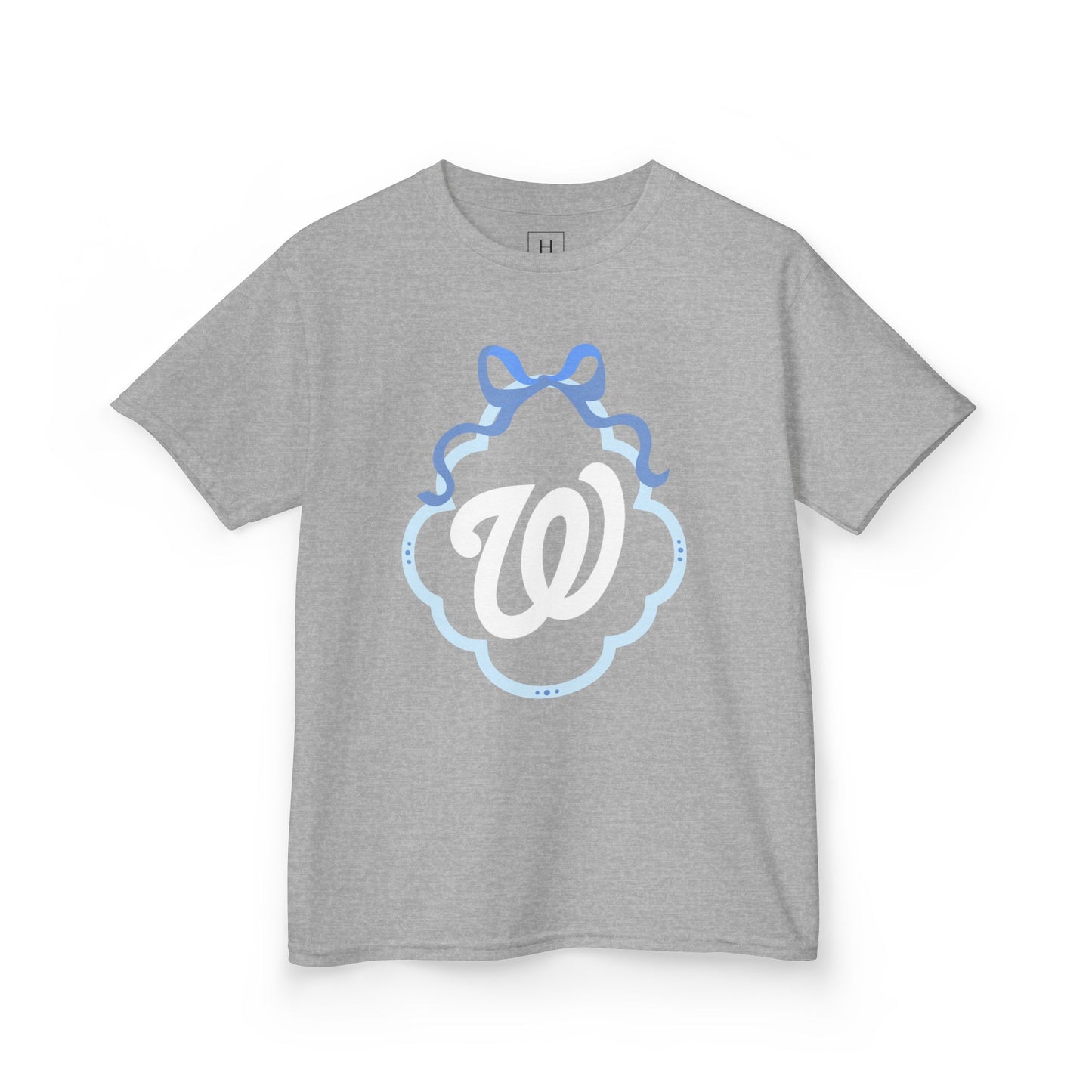 YOUTH - W COQUETTE BLUE BOW & BORDER