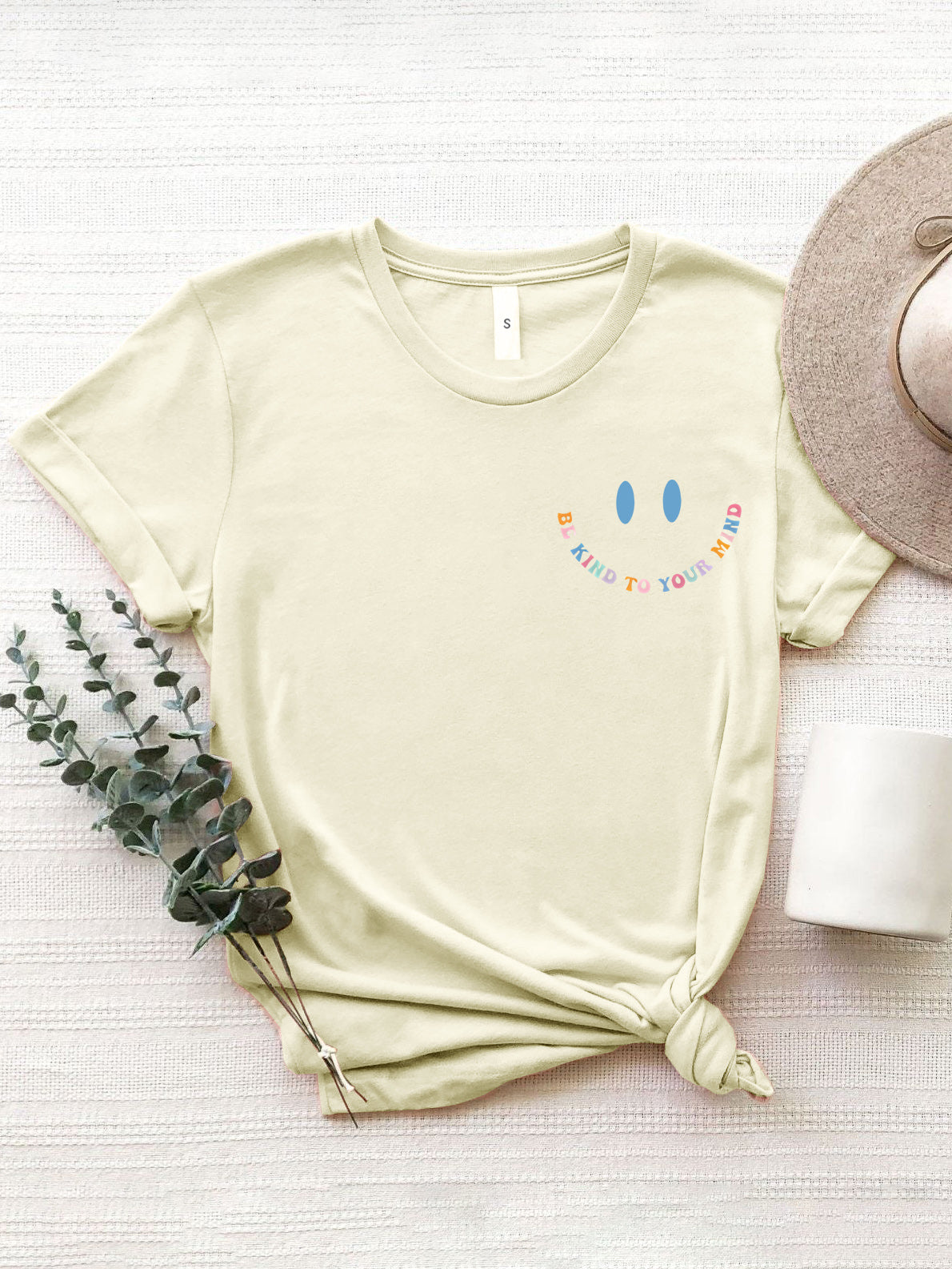 Grateful Thankful Blessed Graphic Round Neck Short Sleeve T-Shirt