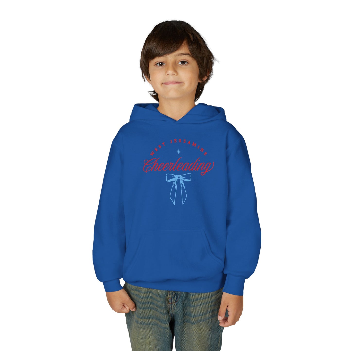 Youth Hoodie -- Cheerleading Bows Unisex Tee - West Jessamine Coquette Design