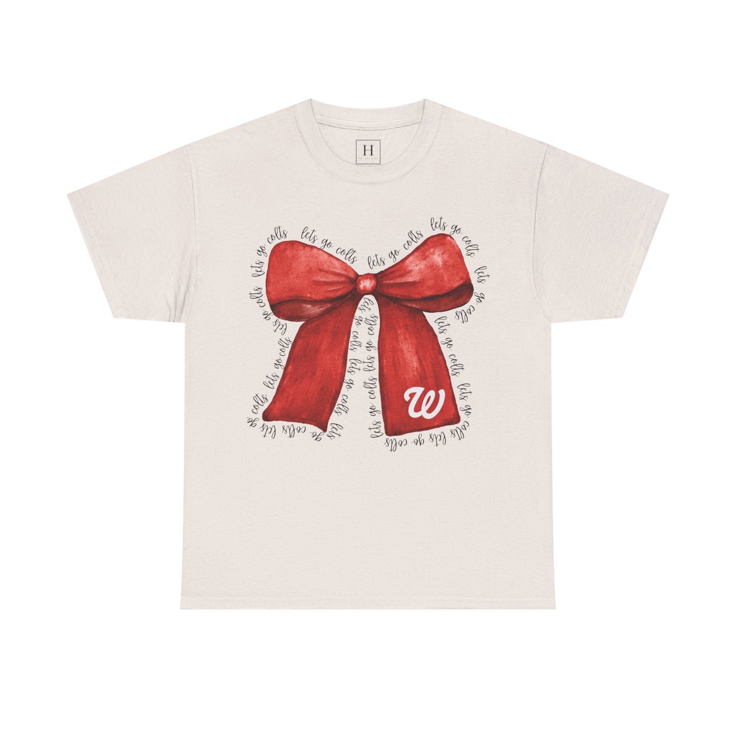 WJ Let's Go Colts Cheer Bow w/ WJ logo - Unisex Shirt