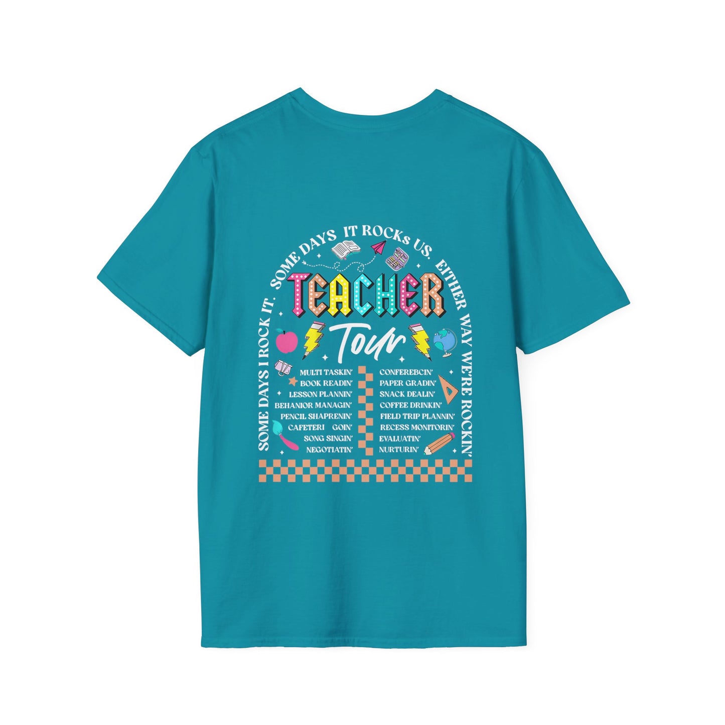 ABCD TOUR Teacher T-Shirt (Front & Back)