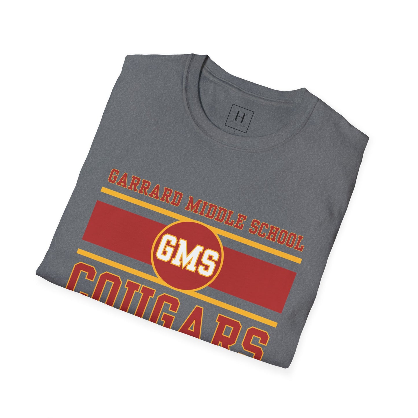 GMS Garrard Middle School Cougars T-Shirt (Front Only)