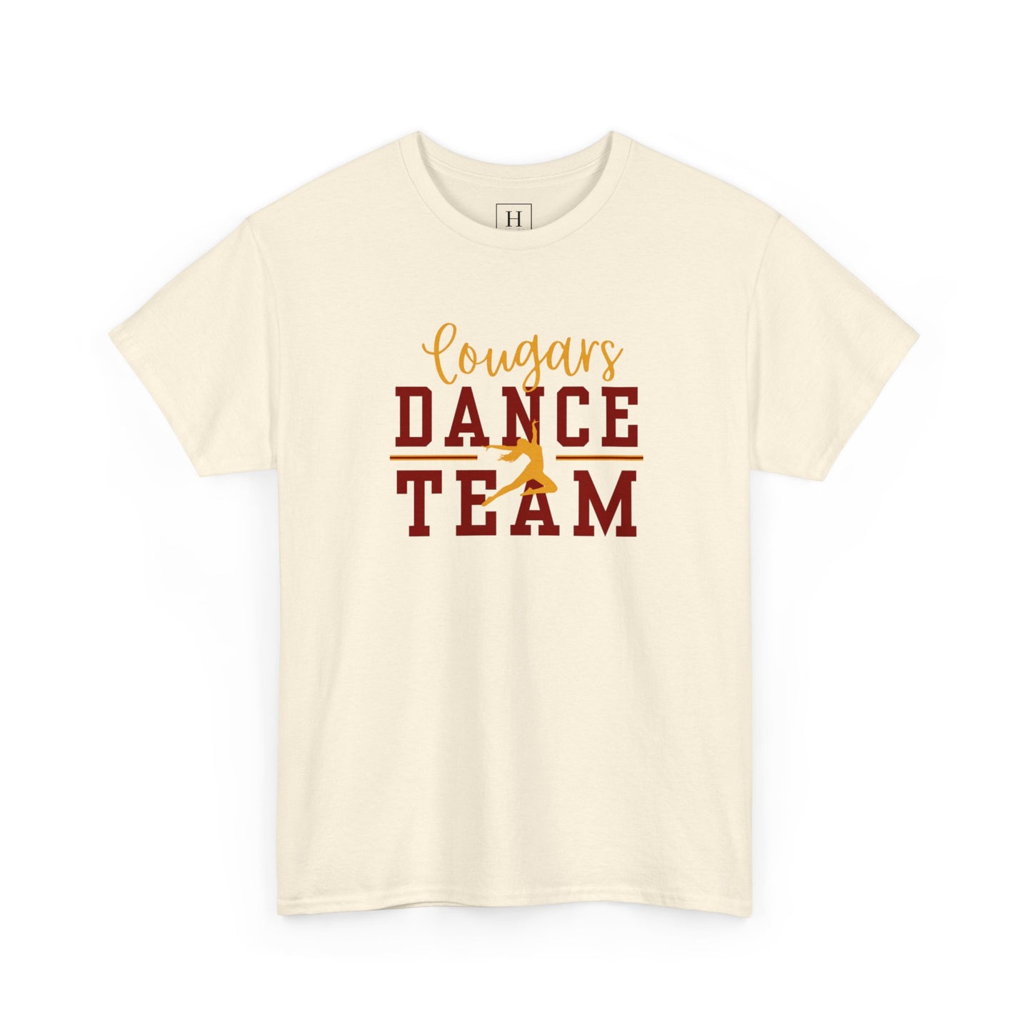 GMS Garrard Middle School Cougars Dance Team T-Shirt (Front Only)